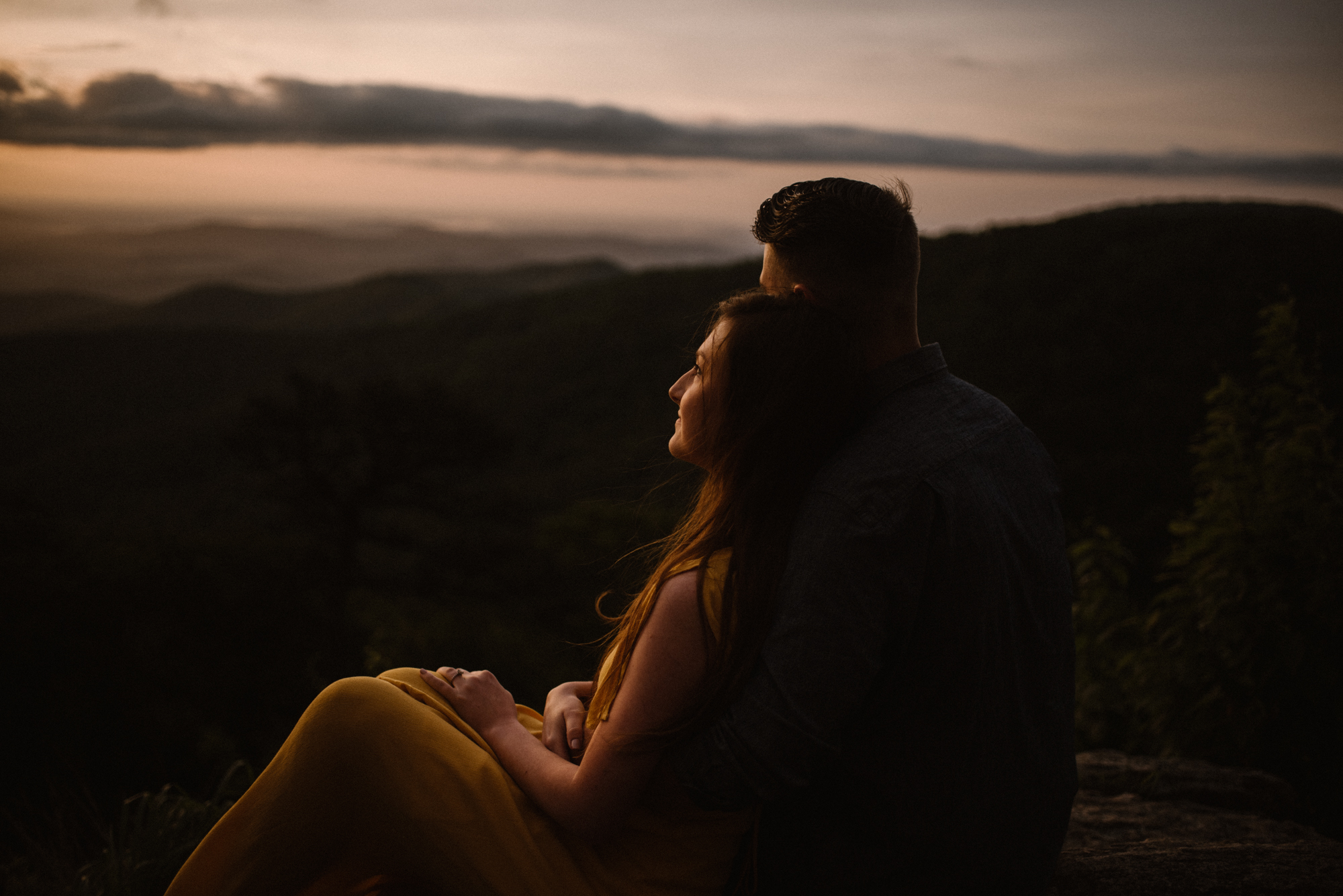 Camryn and Larry Sunrise Engagement Session in Shenandoah National Park - Things to Do in Luray Virginia - Adventurous Couple Photo Shoot White Sails Creative_8.jpg