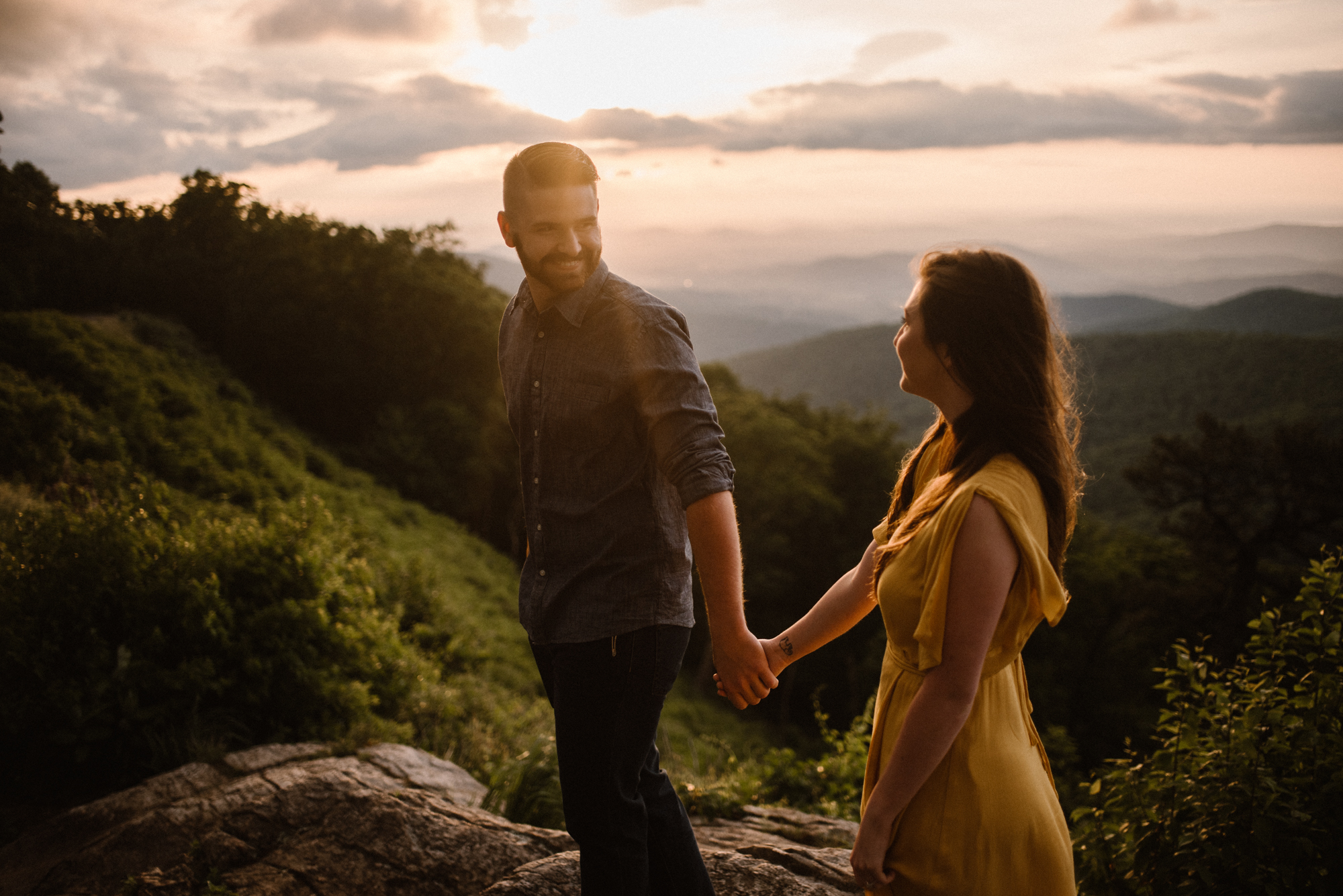 Camryn and Larry Sunrise Engagement Session in Shenandoah National Park - Things to Do in Luray Virginia - Adventurous Couple Photo Shoot White Sails Creative_12.jpg