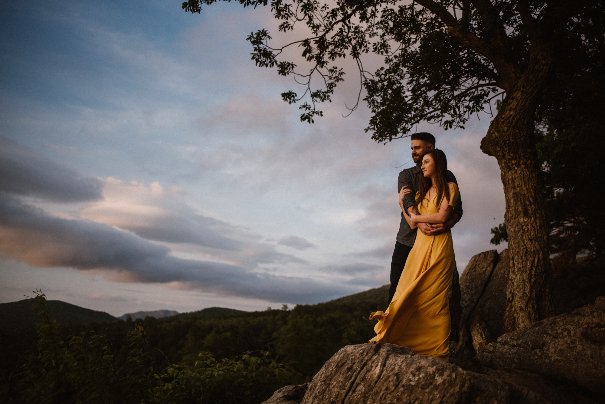 Camryn and Larry Sunrise Engagement Session in Shenandoah National Park - Things to Do in Luray Virginia - Adventurous Couple Photo Shoot White Sails Creative_11.jpg