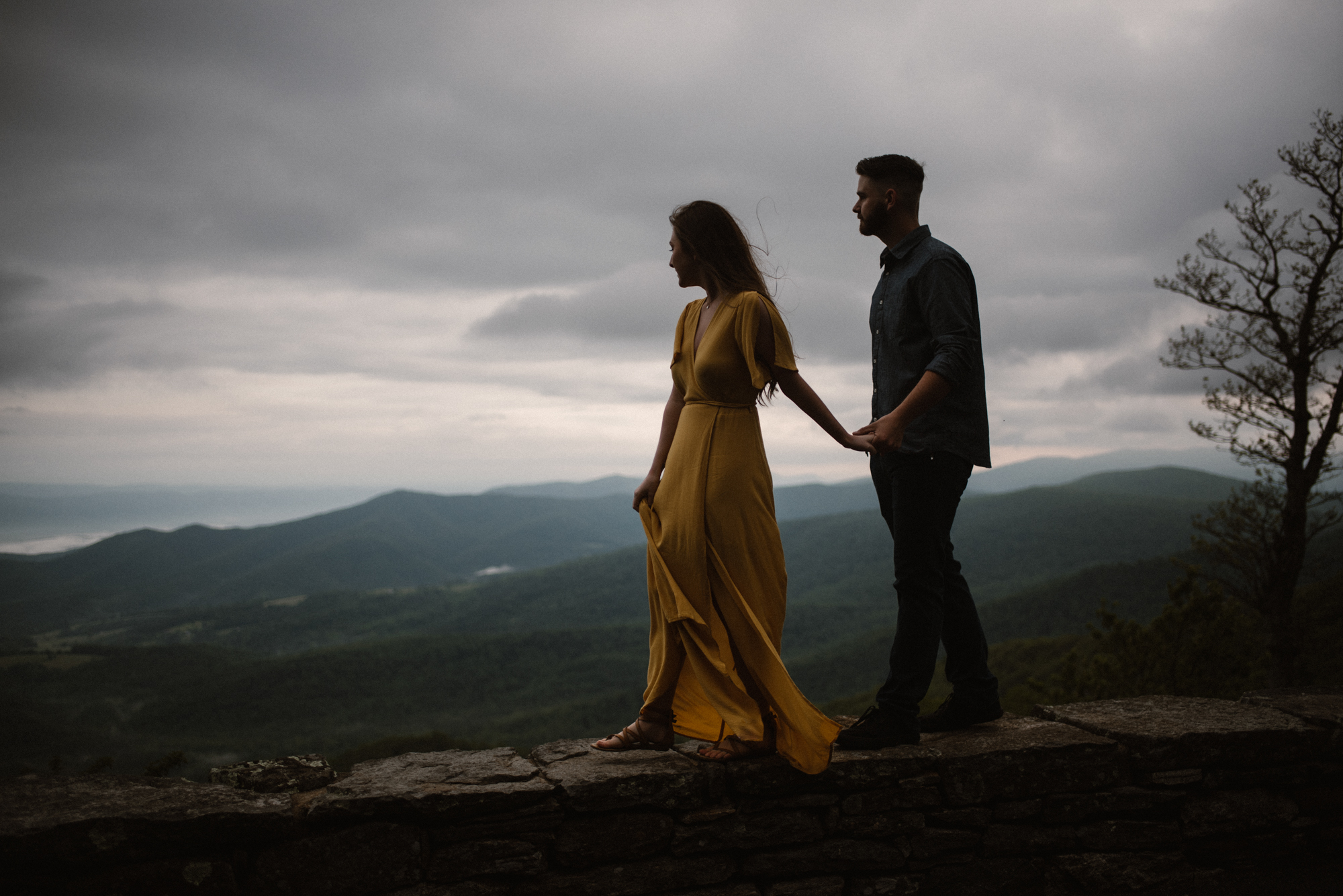 Camryn and Larry Sunrise Engagement Session in Shenandoah National Park - Things to Do in Luray Virginia - Adventurous Couple Photo Shoot White Sails Creative_17.jpg