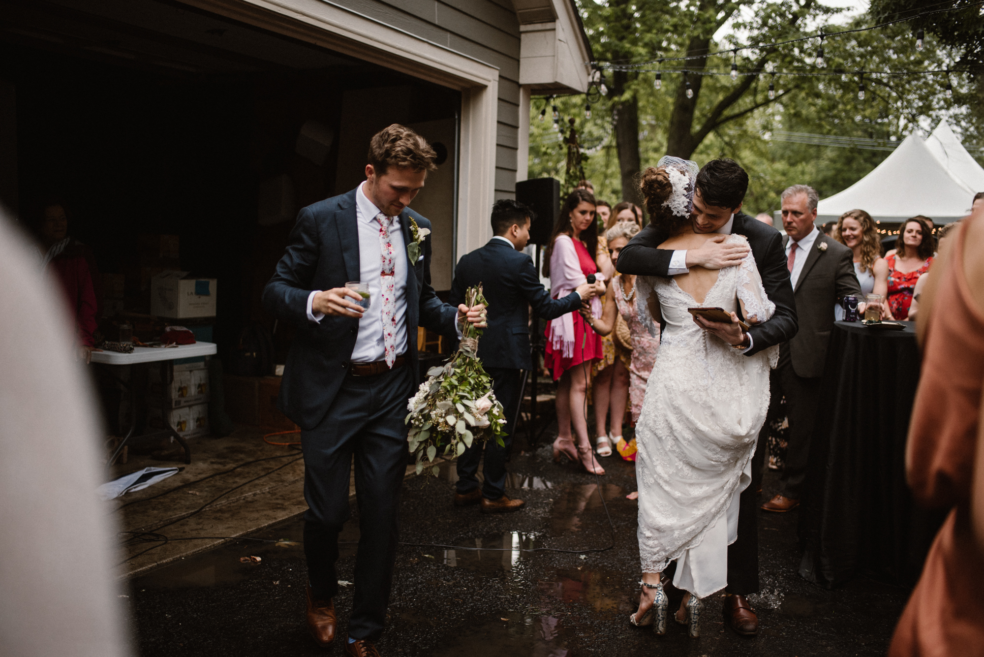 Mairi and Jude - Rainy Backyard Wedding - Intimate Wedding - Fun Reception Photos - Chicago Wedding Photographer - Catholic Wedding - White Sails Creative - Virginia Backyard Wedding Photographer_53.jpg