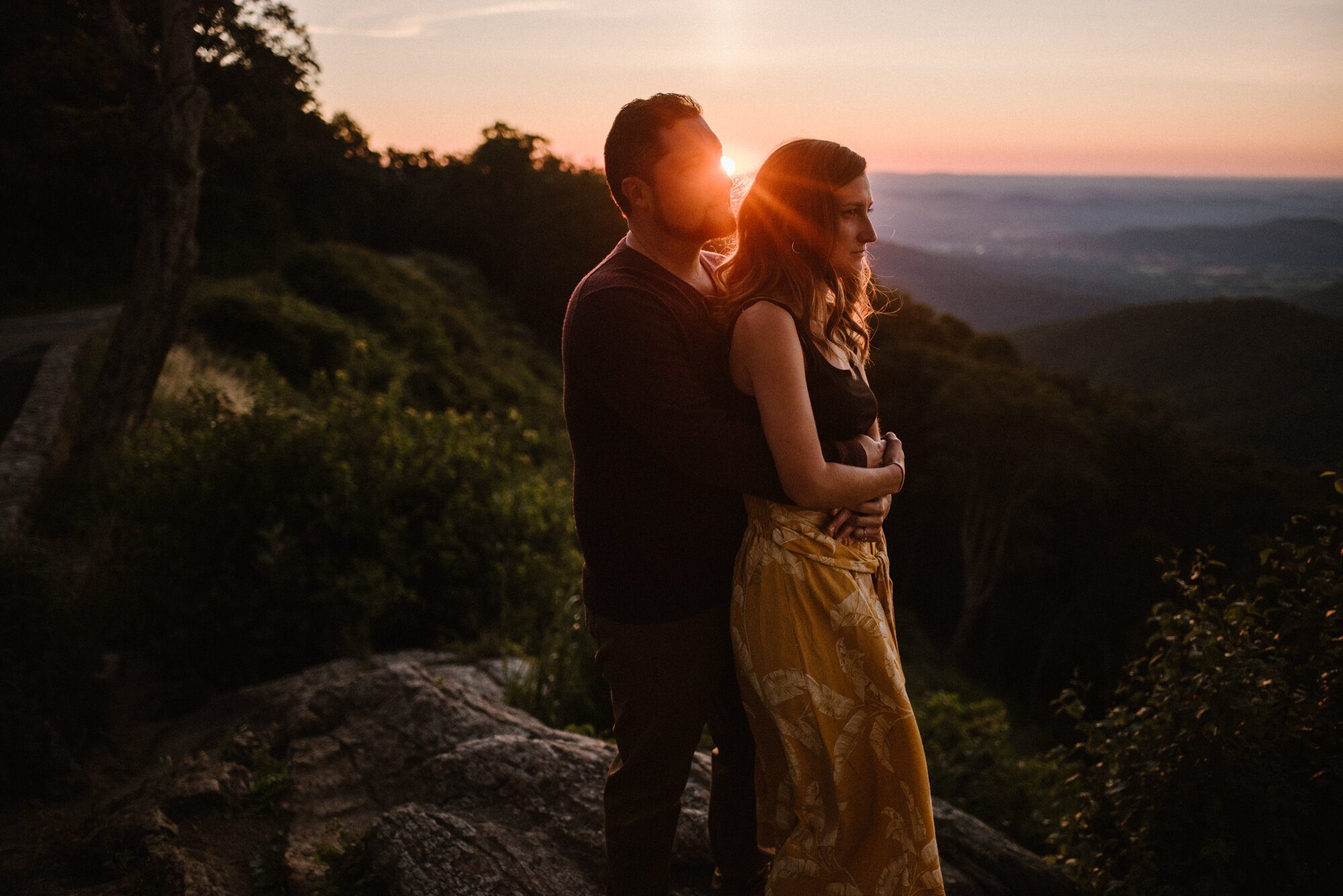 Shenandoah National Park Engagement Session - Sunrise Mountain Couple Photo Shoot - Blue Ridge Mountain Photo Shoot - Shenandoah National Park Photographer - White Sails Creative _7.jpg