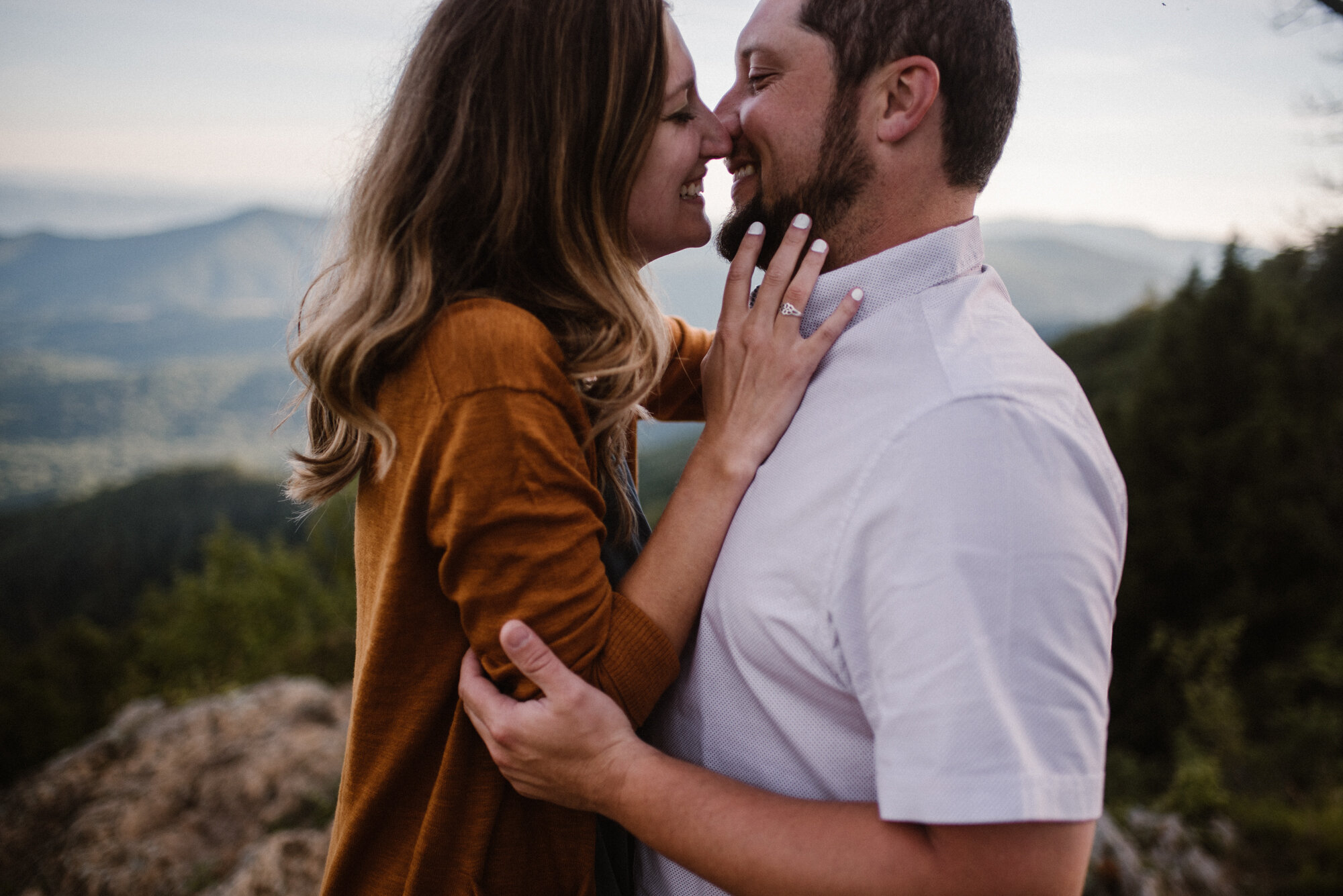 Shenandoah National Park Engagement Session - Sunrise Mountain Couple Photo Shoot - Blue Ridge Mountain Photo Shoot - Shenandoah National Park Photographer - White Sails Creative _26.jpg