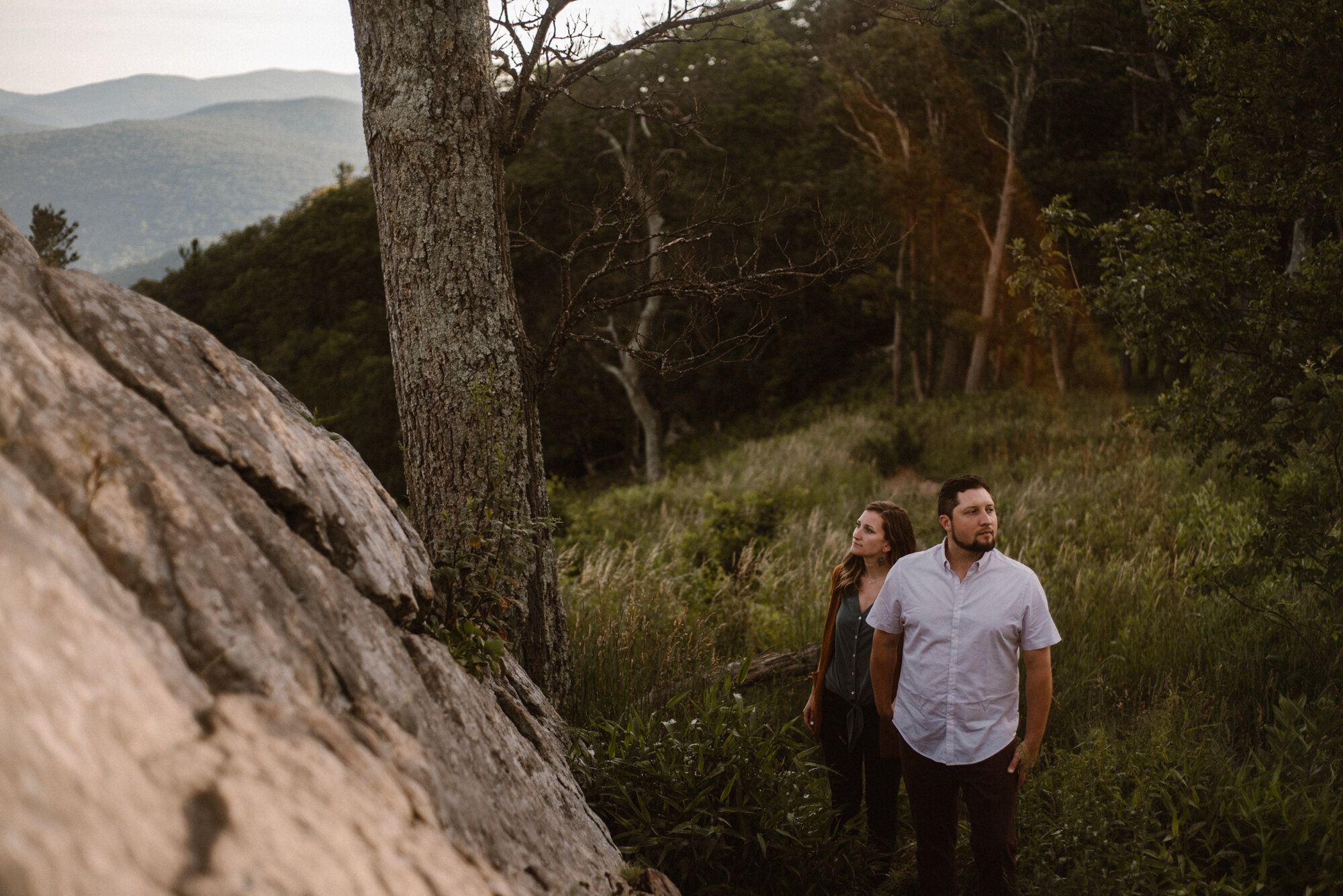 Shenandoah National Park Engagement Session - Sunrise Mountain Couple Photo Shoot - Blue Ridge Mountain Photo Shoot - Shenandoah National Park Photographer - White Sails Creative _29.jpg