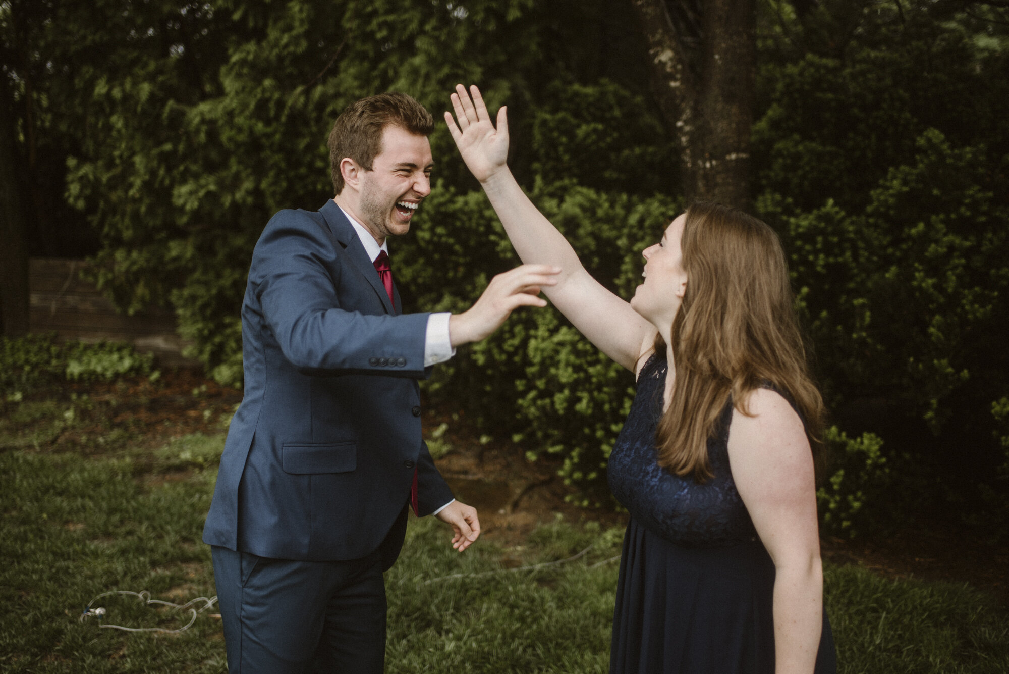 Alli and Mitchell - Rainy Backyard Wedding - Intimate Wedding - Fun Reception Photos - Virginia Wedding Photographer - Documentary Wedding Photography - White Sails Creative - Virginia Backyard Wedding Photographer_21.jpg