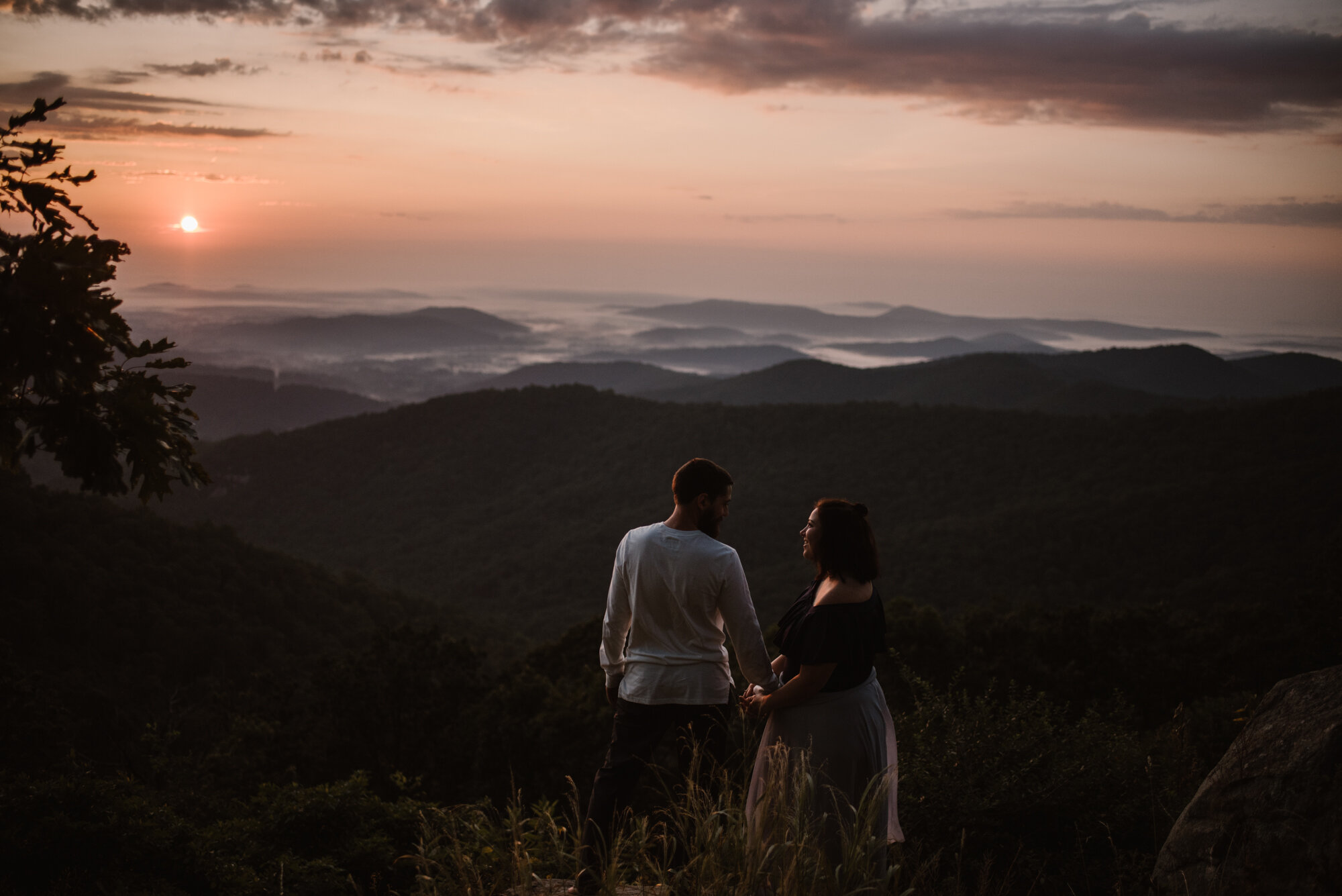 Sunrise Photoshoot - Adventurous Couple Session - Shenandoah National Park Photographer - White Sails Creative _35.jpg