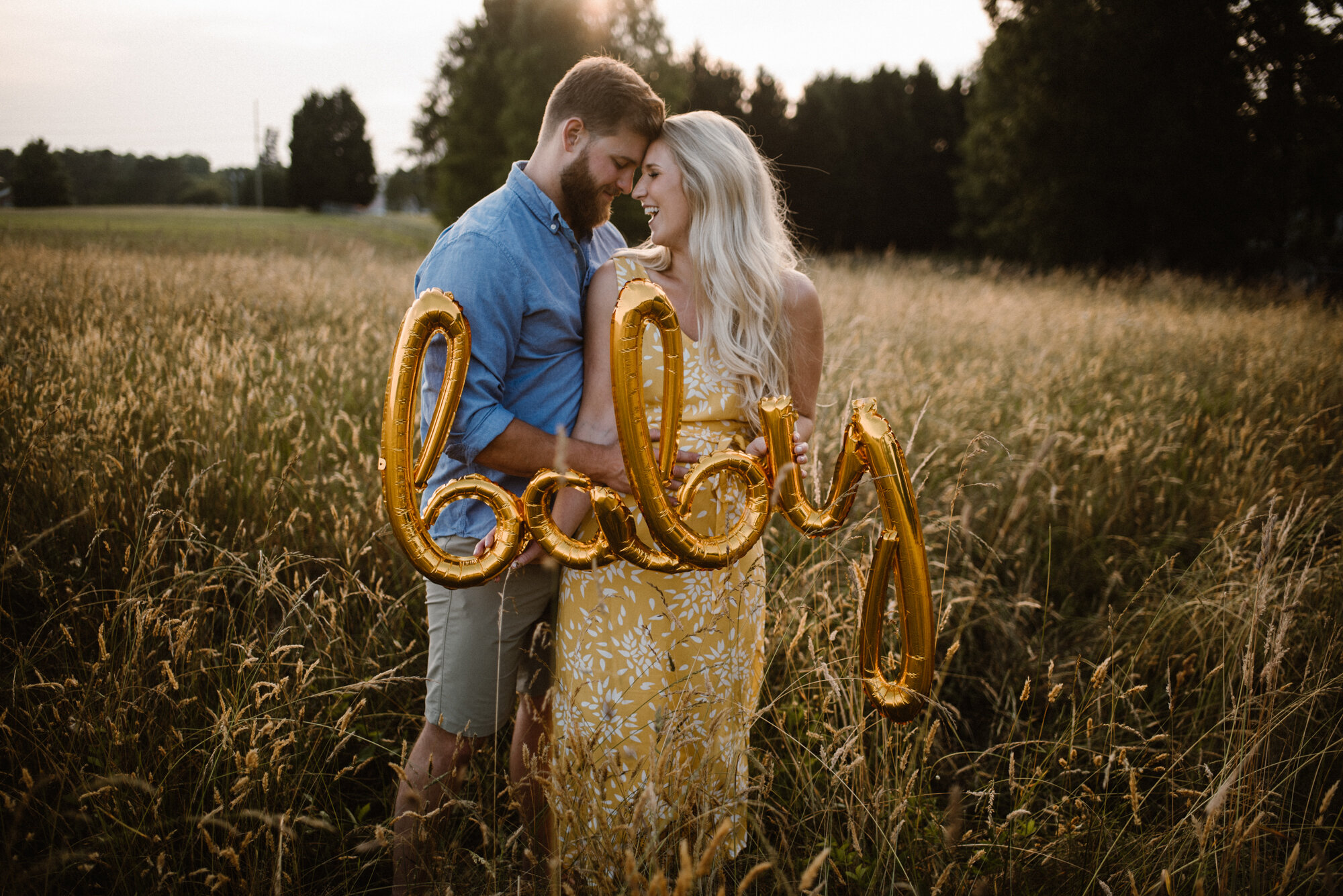 Suprise Baby Announcement Photo Shoot - Adventurous North Carolina Family Photographer - Golden Field Photoshoot - White Sails Creative Photography_12.jpg