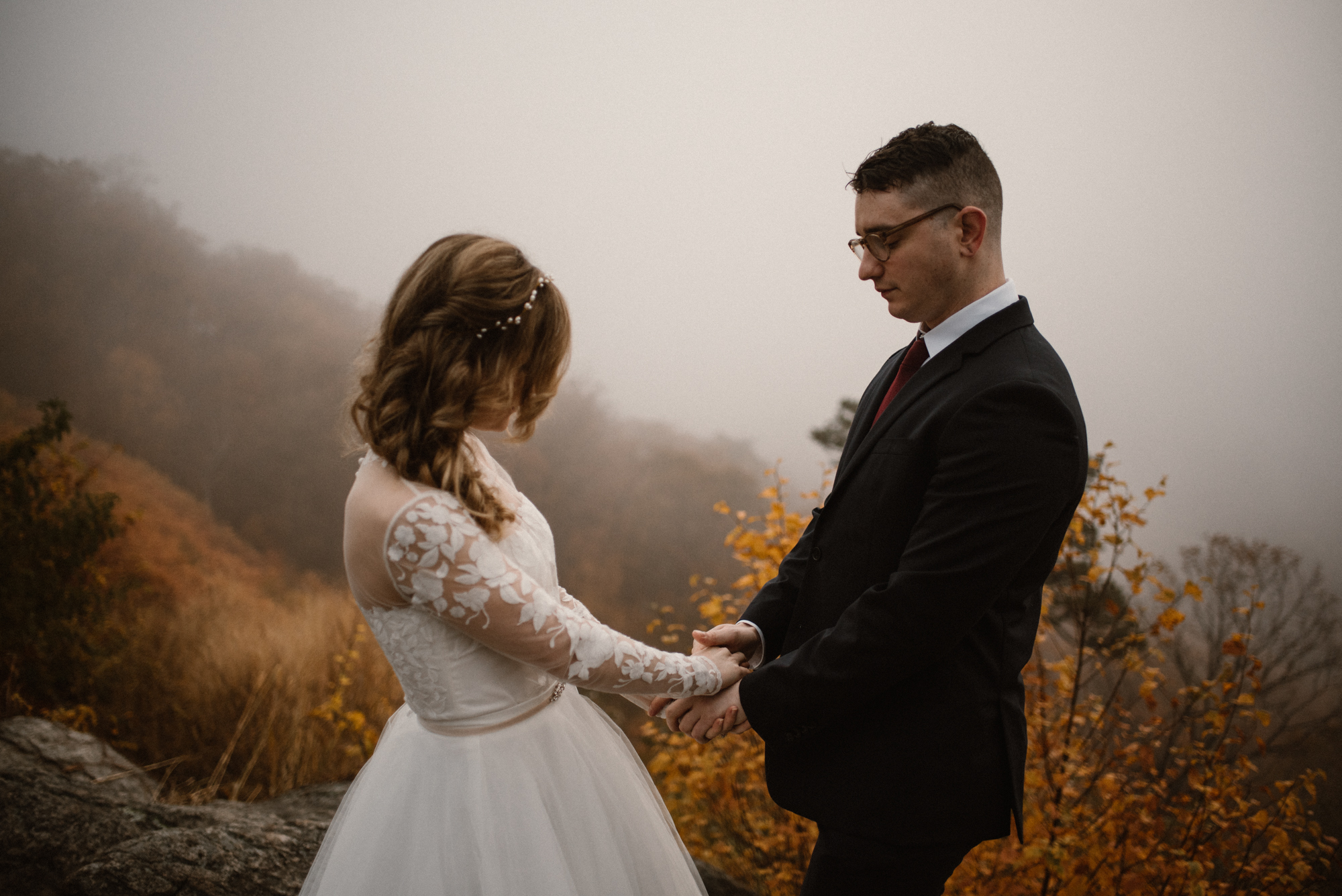 Fall Sunrise Elopement - Shenandoah National Park - Foggy Mountain Elopement - Halloween Elopement - White Sails Creative Photography_20.jpg