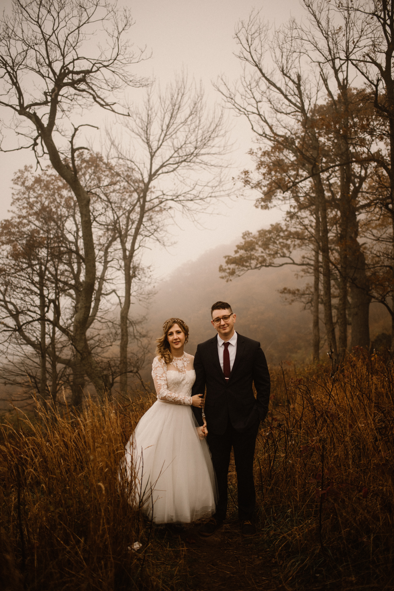 Fall Sunrise Elopement - Shenandoah National Park - Foggy Mountain Elopement - Halloween Elopement - White Sails Creative Photography_28.jpg