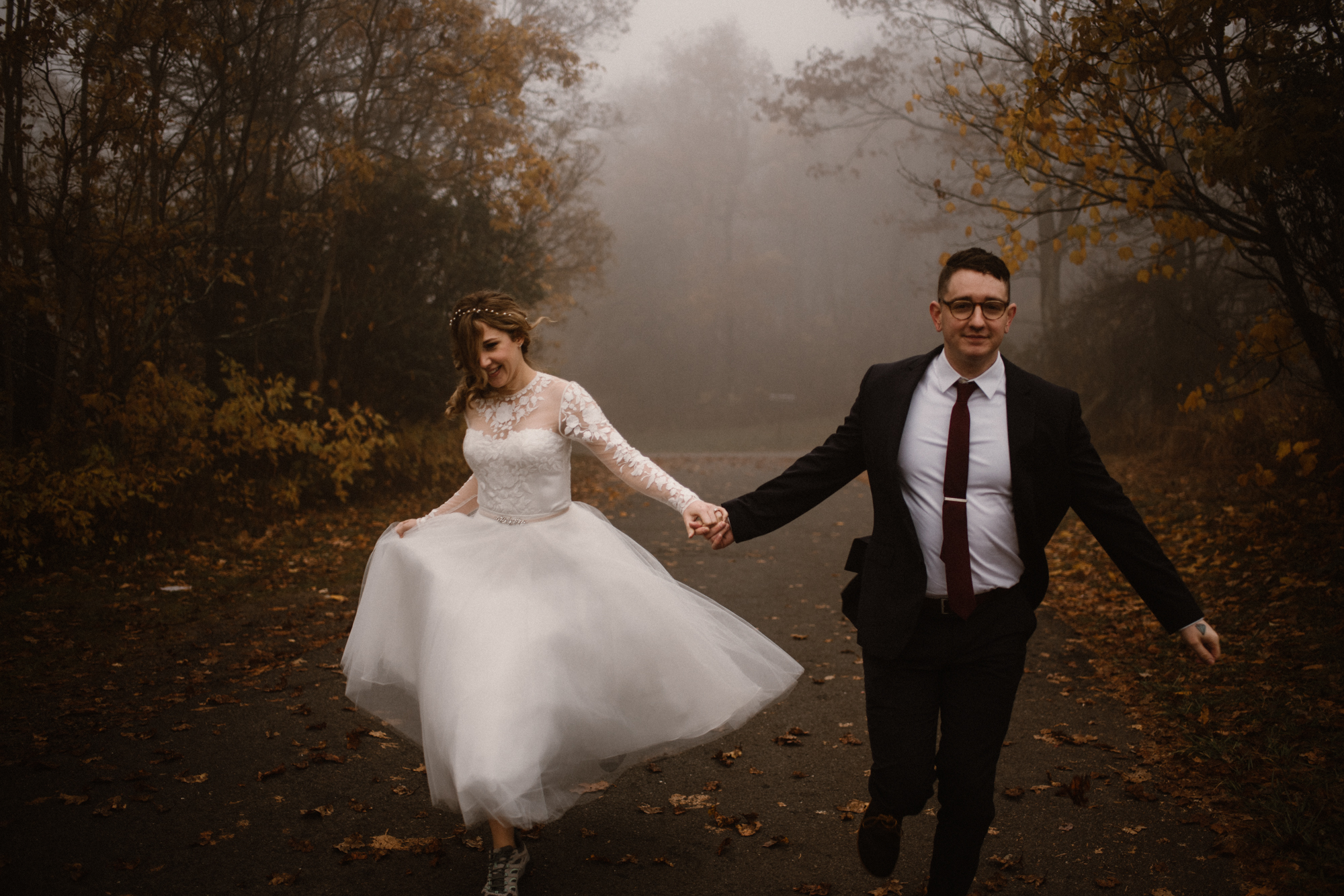 Fall Sunrise Elopement - Shenandoah National Park - Foggy Mountain Elopement - Halloween Elopement - White Sails Creative Photography_38.jpg