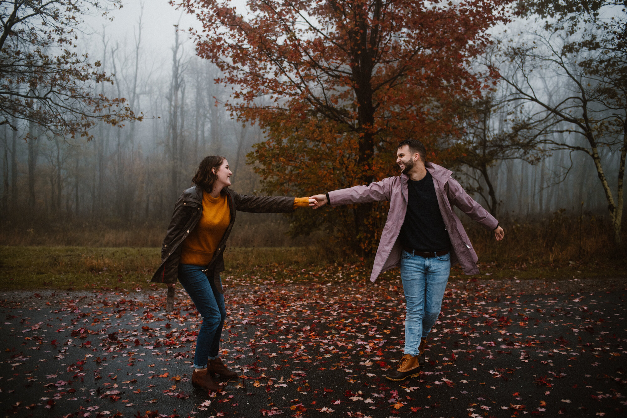 Rainy Engagement Session - Blue Ridge Mountain Engagement Session - Adventurous Engagement Session - Shenandoah National Park Elopement_25.jpg