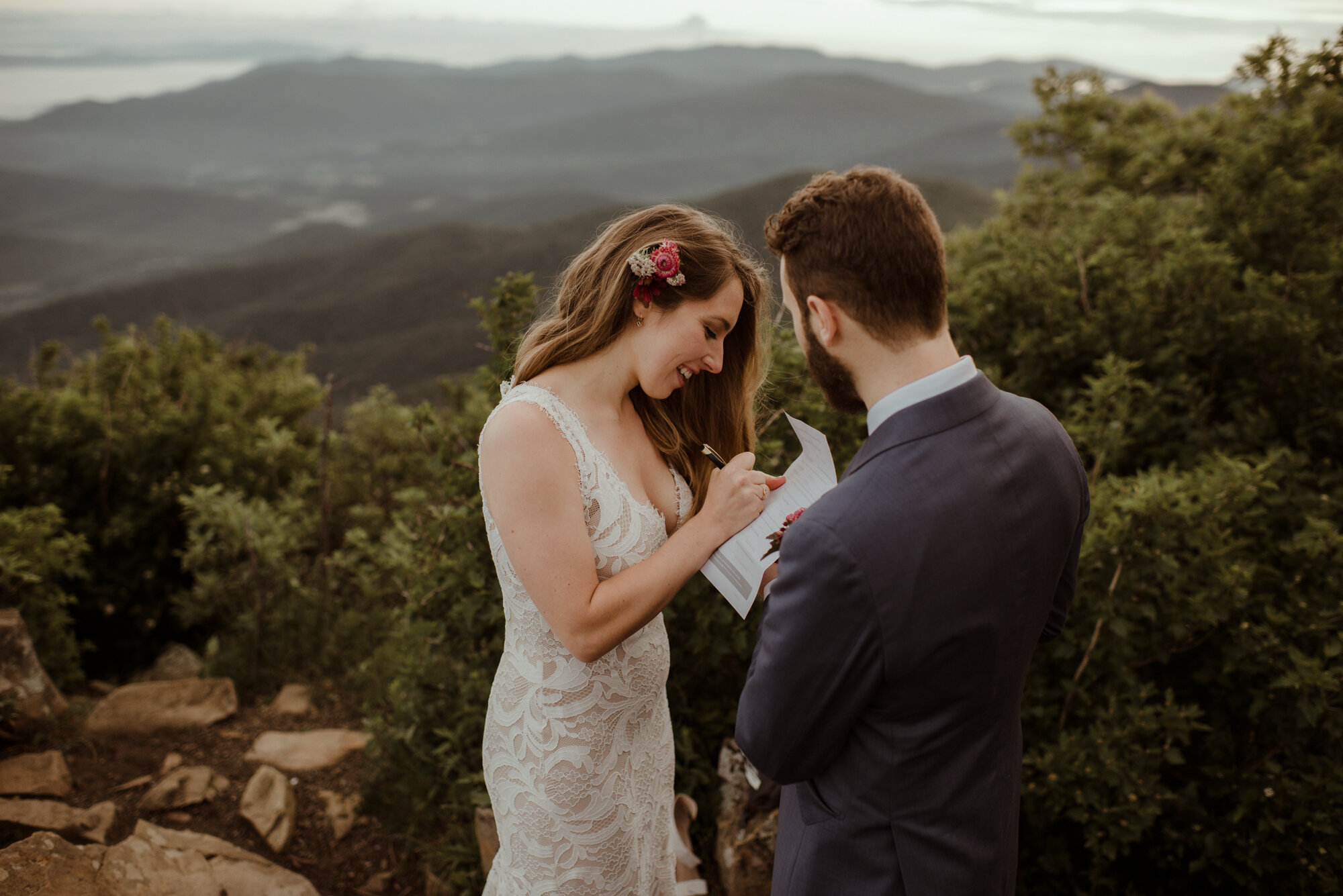 Anna and Daniel - Stonyman Summit Elopement - Shenandoah National Park Sunrise Elopement - Hiking Elopement in Virginia_60.jpg