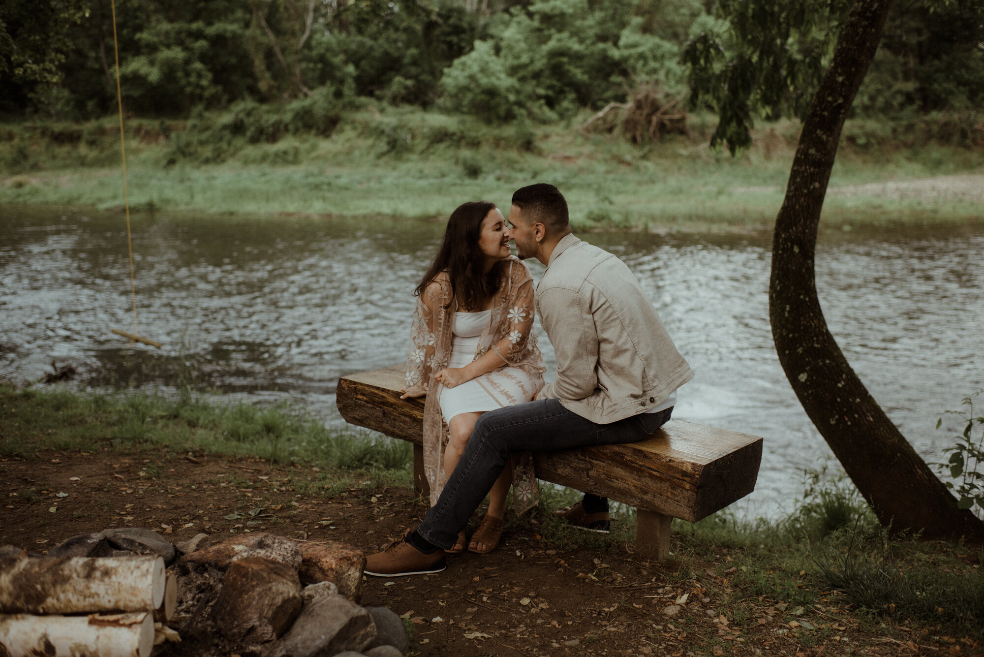 Antonia and Joey - Shenandoah River Engagement Session - Cabin and Bonfire Engagement Session - Blue Ridge Mountain Engagement_2.jpg