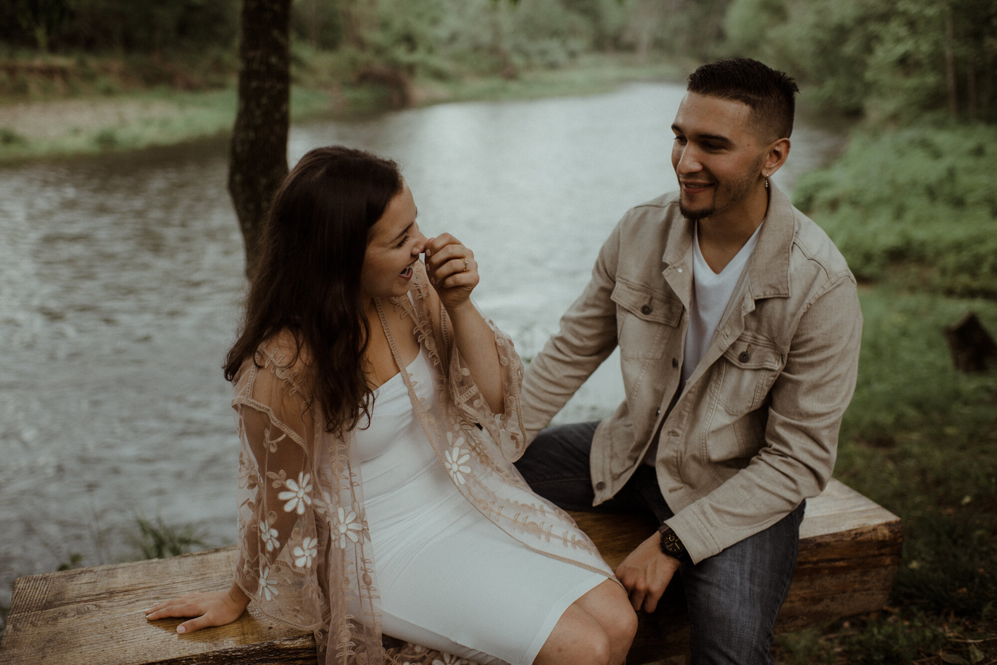 Antonia and Joey - Shenandoah River Engagement Session - Cabin and Bonfire Engagement Session - Blue Ridge Mountain Engagement_3.jpg