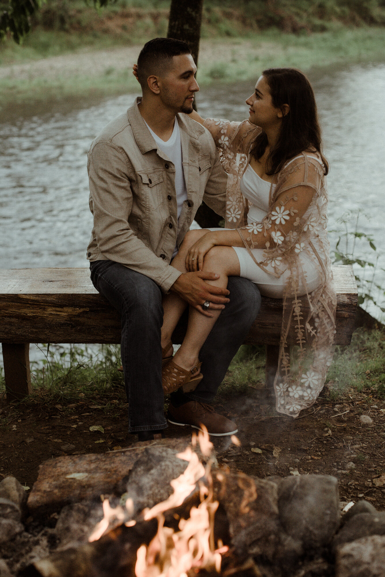 Antonia and Joey - Shenandoah River Engagement Session - Cabin and Bonfire Engagement Session - Blue Ridge Mountain Engagement_9.jpg