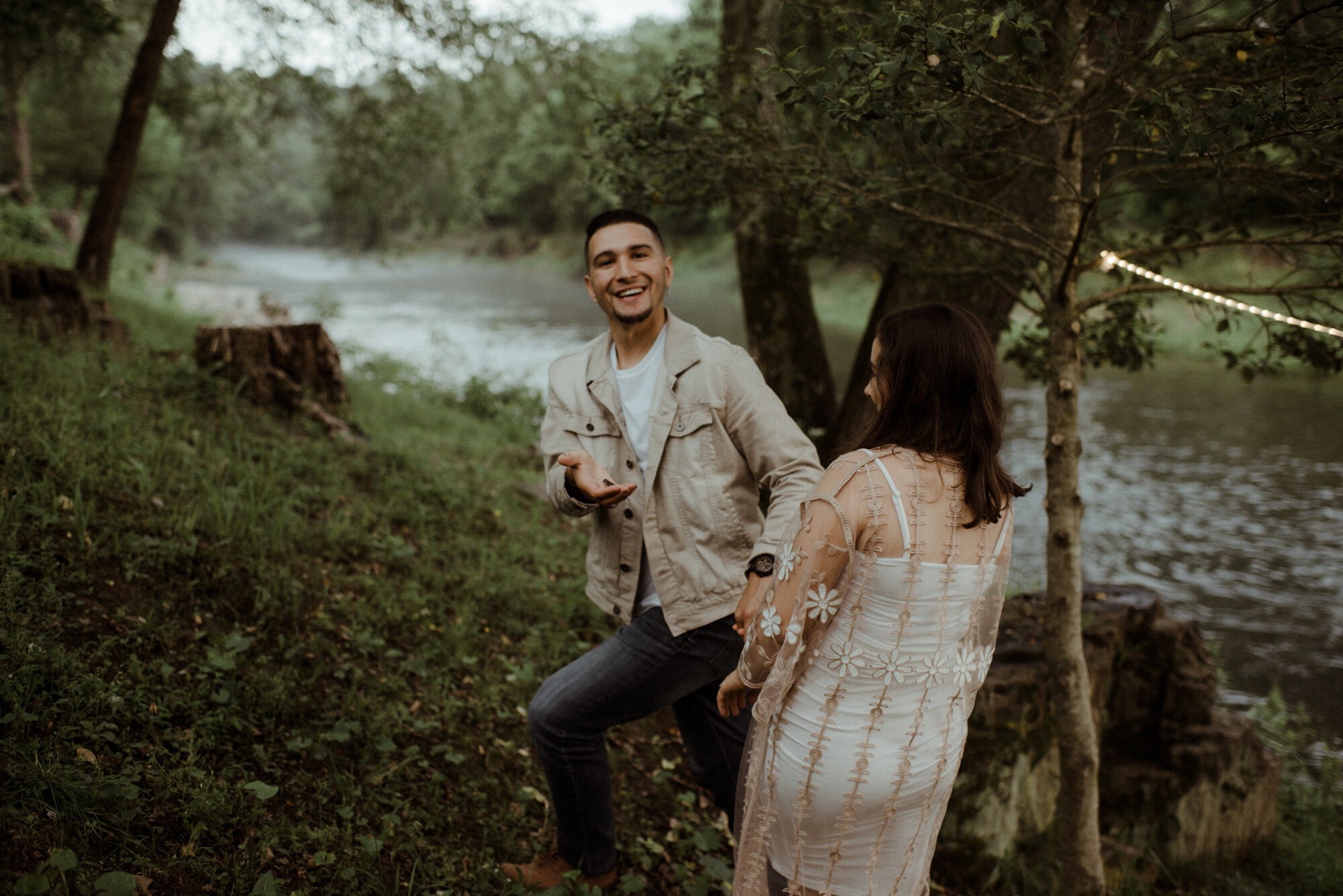 Antonia and Joey - Shenandoah River Engagement Session - Cabin and Bonfire Engagement Session - Blue Ridge Mountain Engagement_14.jpg