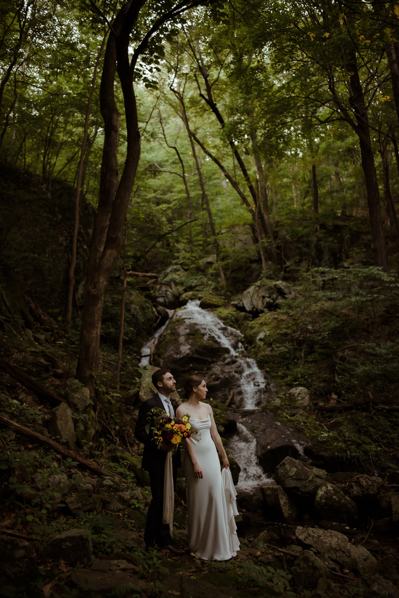 Shenandoah National Park Elopement - Cabin Wedding in Virginia - Blue Ridge Mountain Elopement - White Sails Creative - Adventure Wedding Photography - Waterfall Elopement_28.jpg