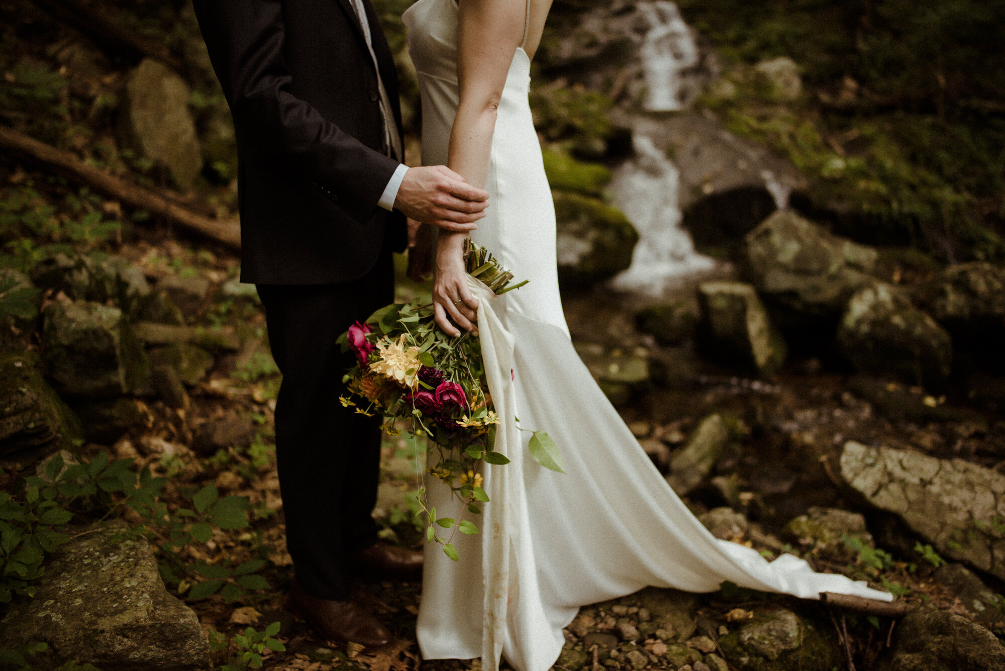 Shenandoah National Park Elopement - Cabin Wedding in Virginia - Blue Ridge Mountain Elopement - White Sails Creative - Adventure Wedding Photography - Waterfall Elopement_29.jpg