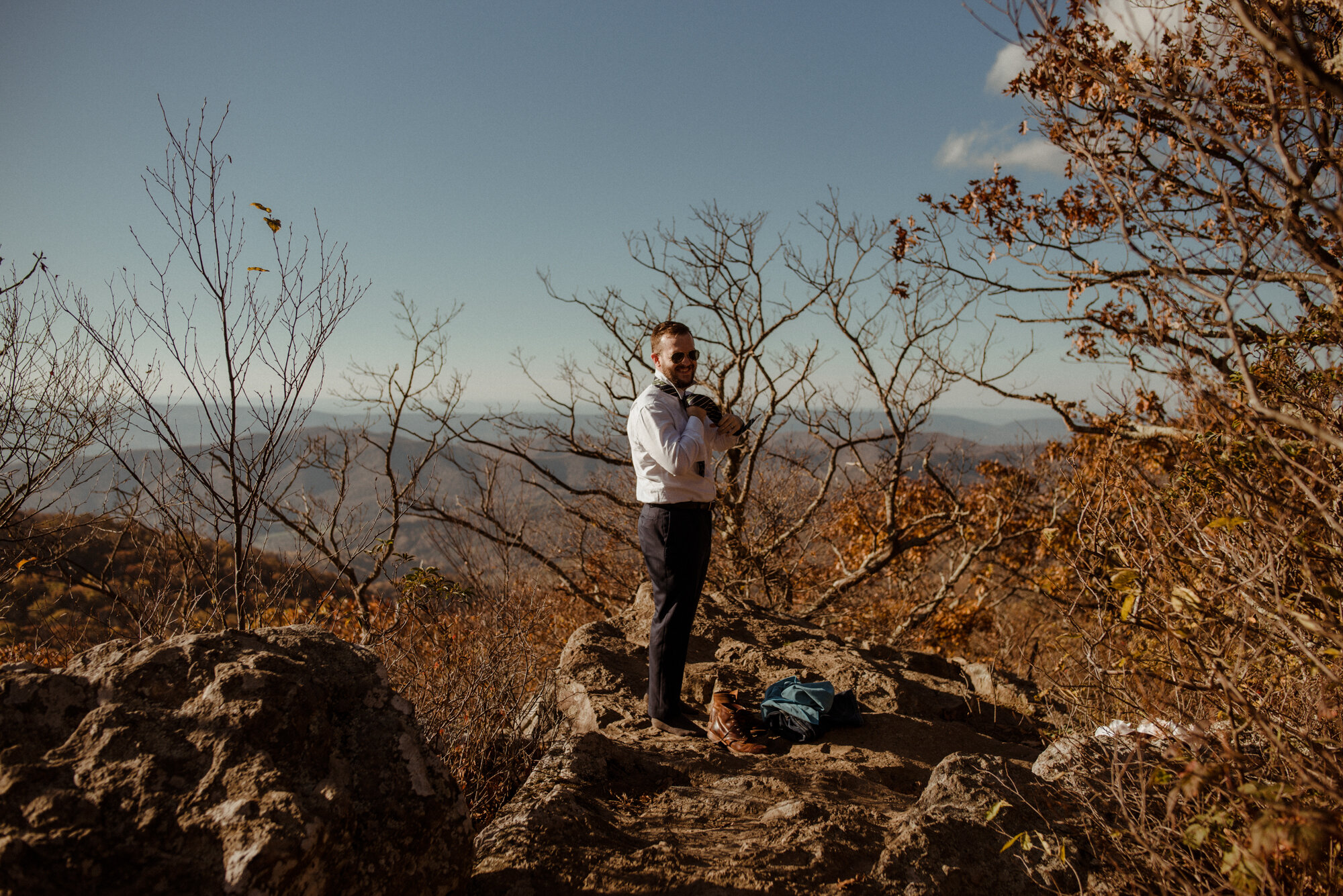 Emily and Ryan - Mountain Top Elopement - Shenandoah National Park - Blue Ridge Mountains Couple Photo Shoot in the Fall - White Sails Creative_12.jpg