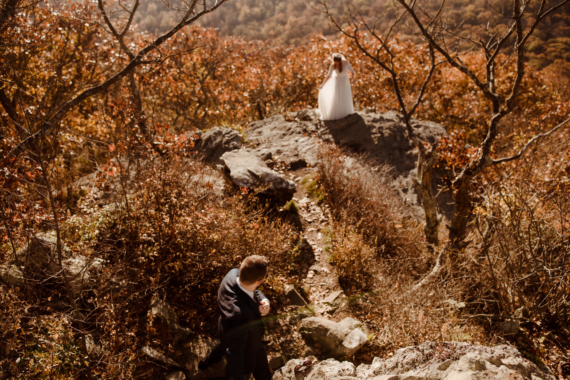 Emily and Ryan - Mountain Top Elopement - Shenandoah National Park - Blue Ridge Mountains Couple Photo Shoot in the Fall - White Sails Creative_15.jpg