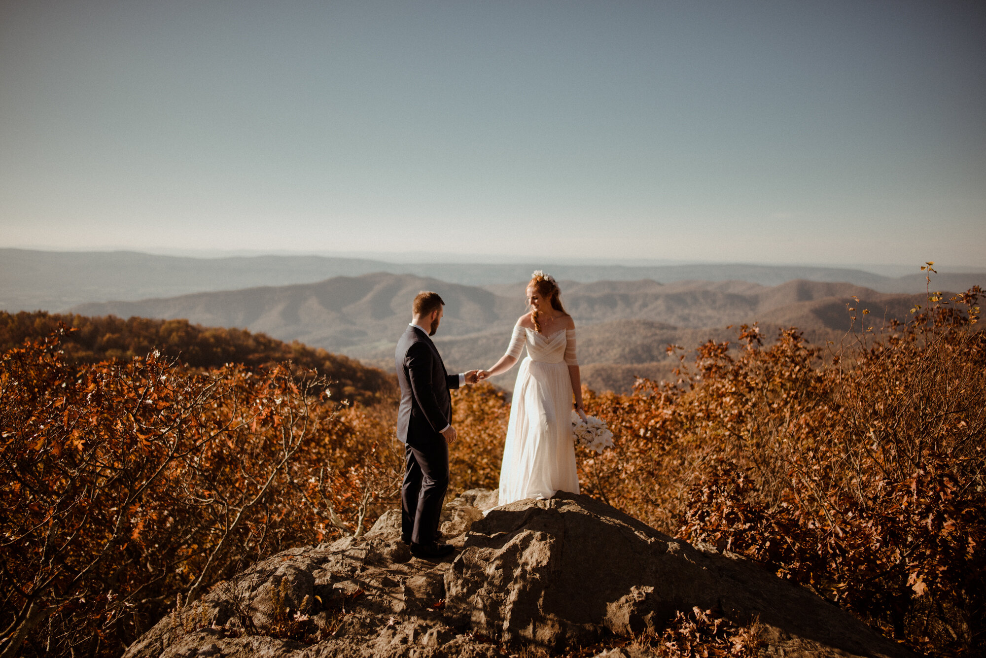 Emily and Ryan - Mountain Top Elopement - Shenandoah National Park - Blue Ridge Mountains Couple Photo Shoot in the Fall - White Sails Creative_17.jpg