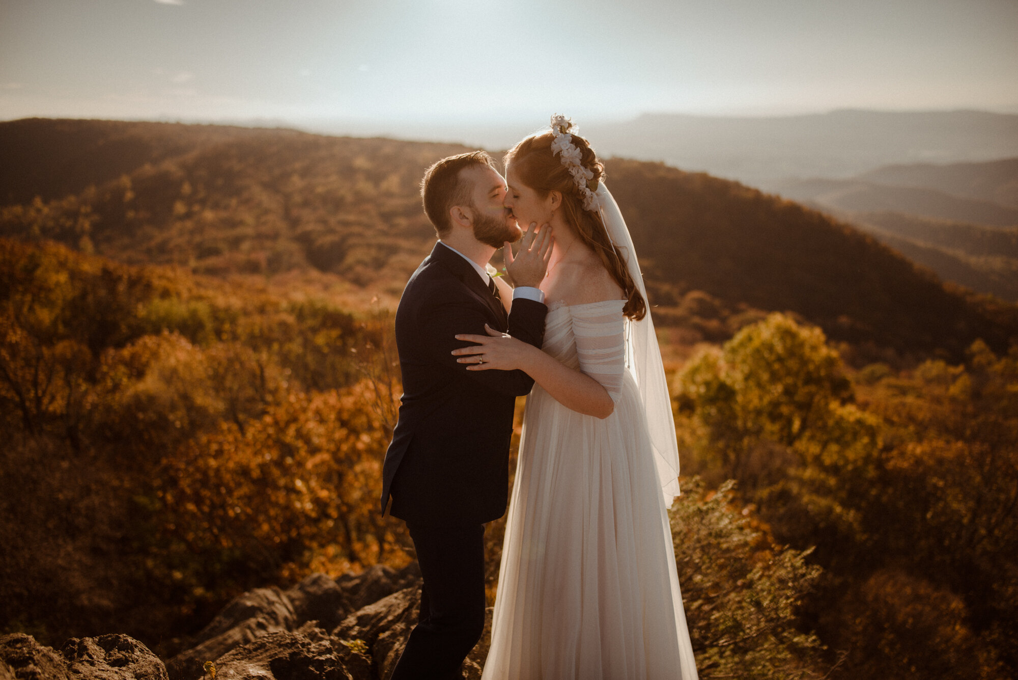 Emily and Ryan - Mountain Top Elopement - Shenandoah National Park - Blue Ridge Mountains Couple Photo Shoot in the Fall - White Sails Creative_31.jpg