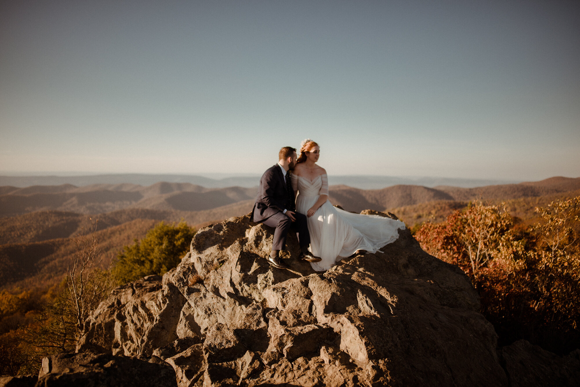 Emily and Ryan - Mountain Top Elopement - Shenandoah National Park - Blue Ridge Mountains Couple Photo Shoot in the Fall - White Sails Creative_30.jpg