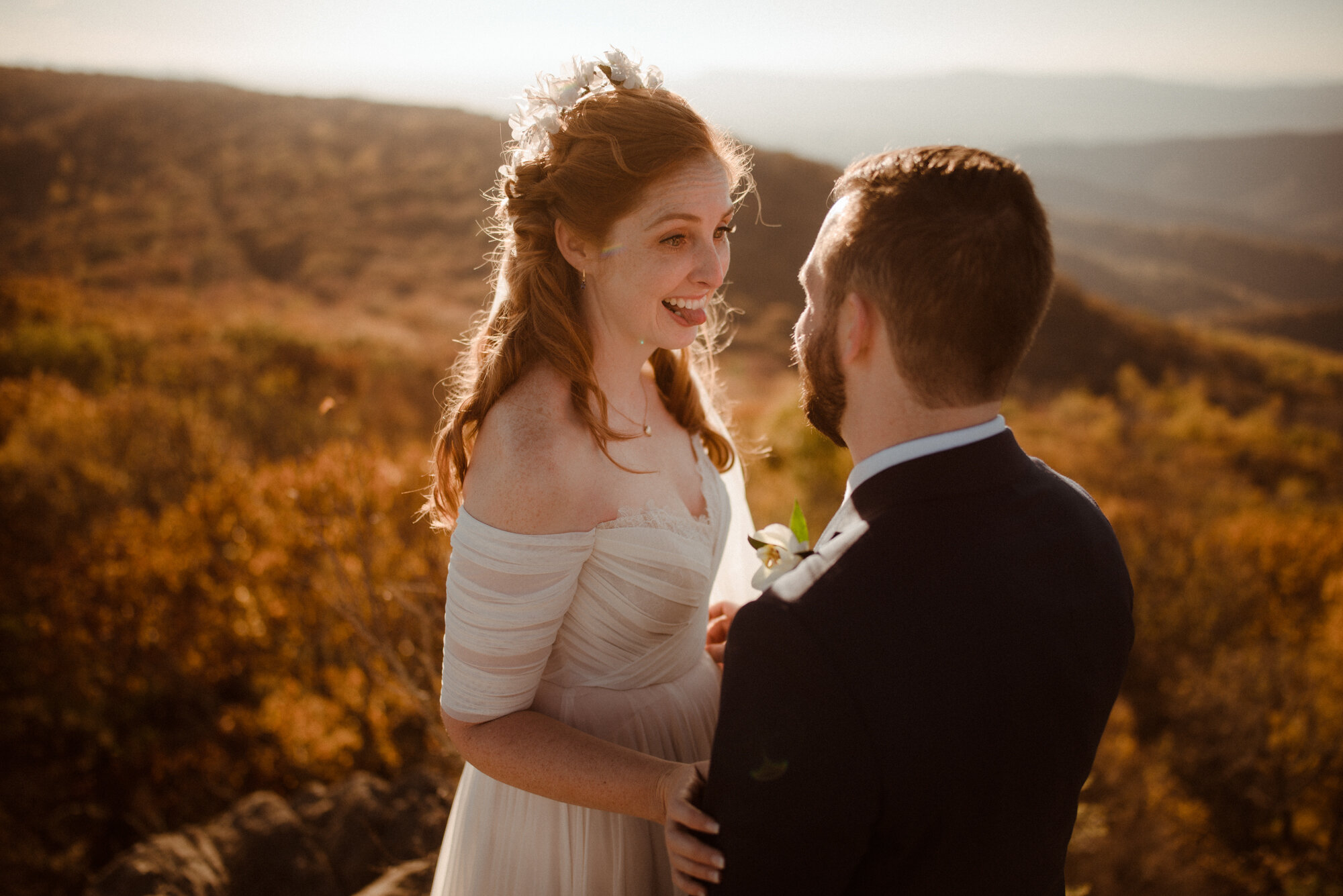 Emily and Ryan - Mountain Top Elopement - Shenandoah National Park - Blue Ridge Mountains Couple Photo Shoot in the Fall - White Sails Creative_32.jpg