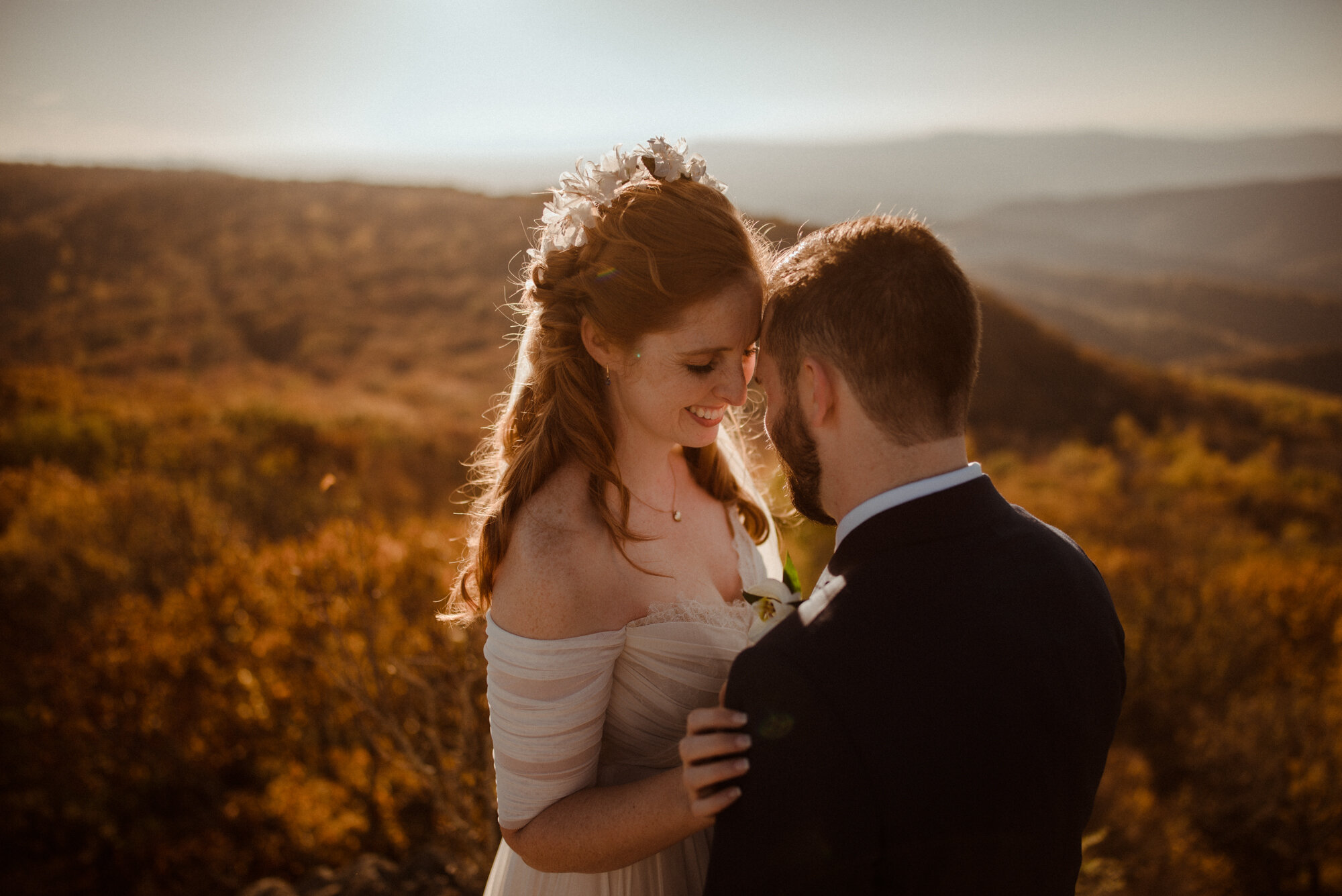 Emily and Ryan - Mountain Top Elopement - Shenandoah National Park - Blue Ridge Mountains Couple Photo Shoot in the Fall - White Sails Creative_34.jpg