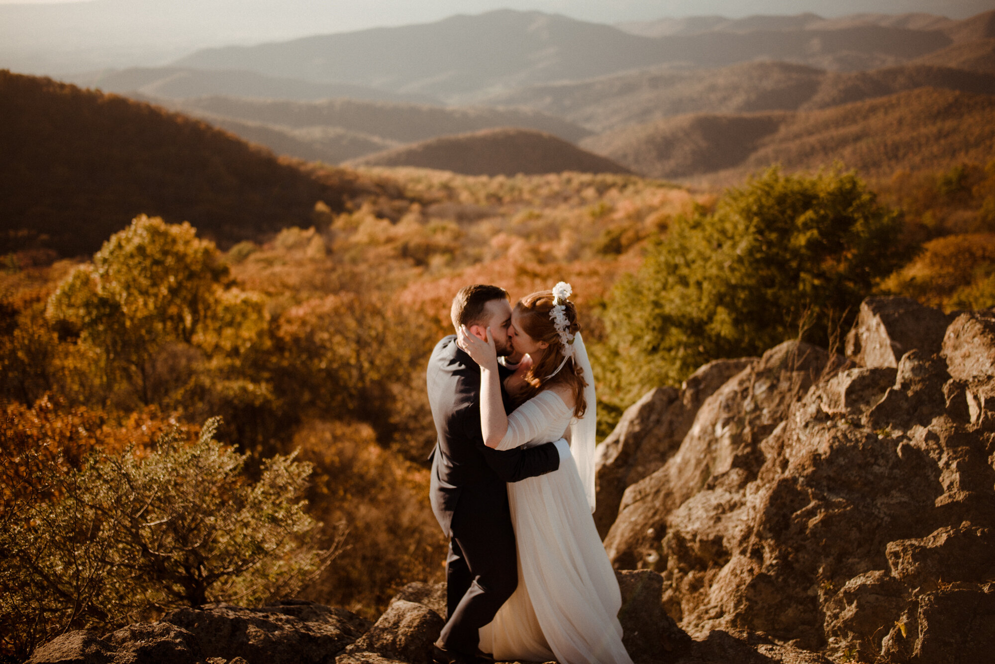 Emily and Ryan - Mountain Top Elopement - Shenandoah National Park - Blue Ridge Mountains Couple Photo Shoot in the Fall - White Sails Creative_40.jpg