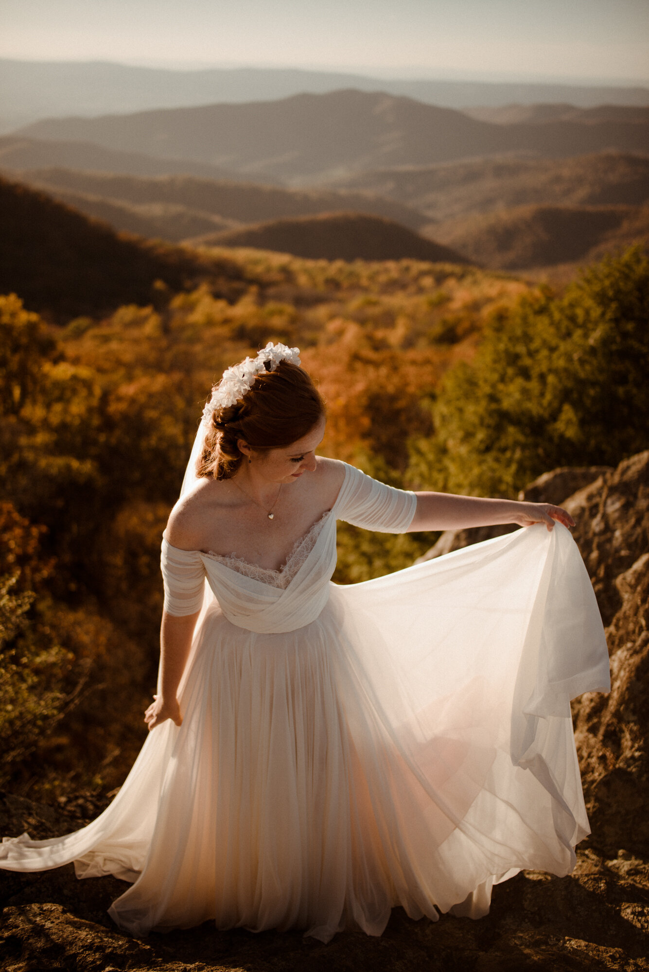 Emily and Ryan - Mountain Top Elopement - Shenandoah National Park - Blue Ridge Mountains Couple Photo Shoot in the Fall - White Sails Creative_41.jpg