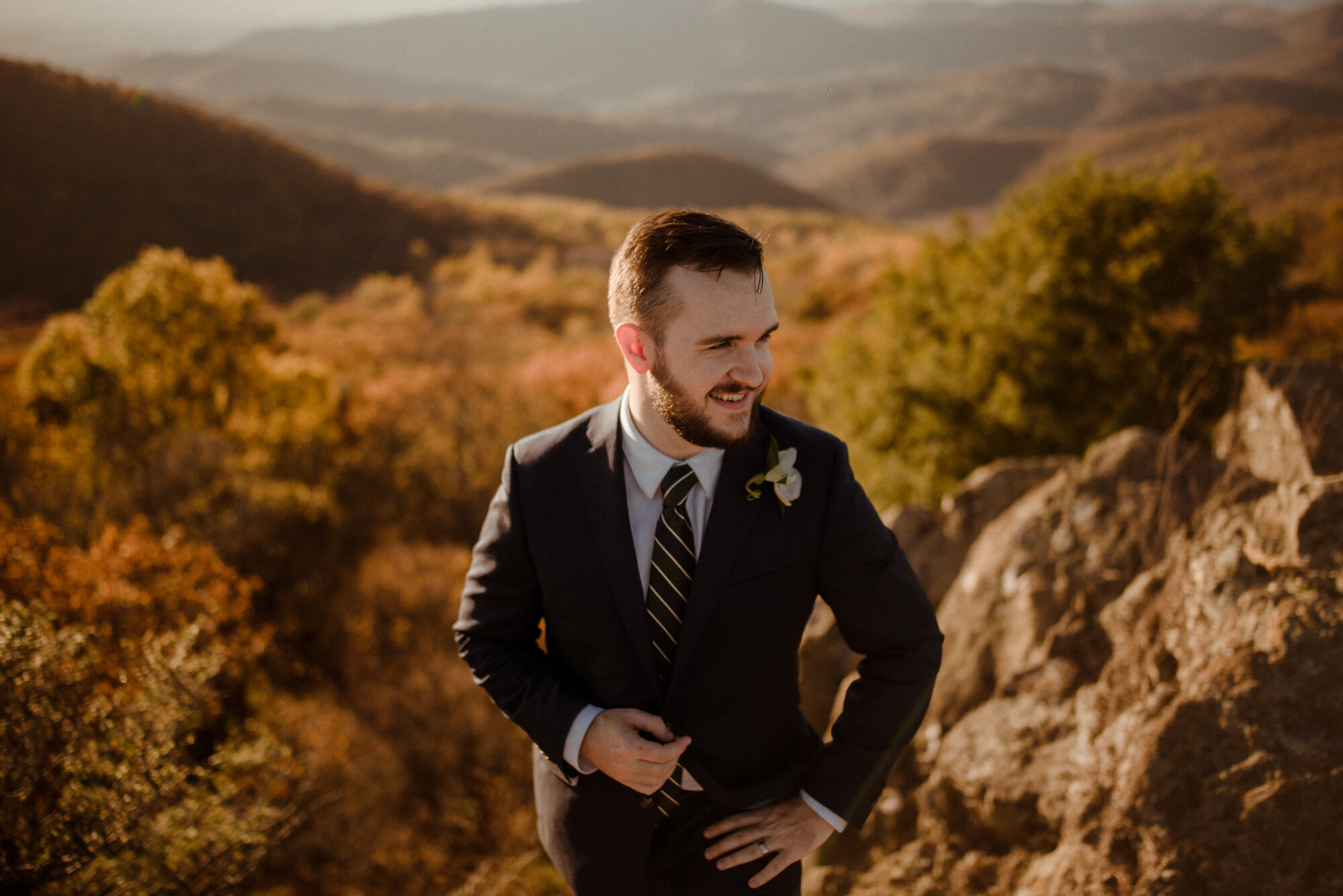 Emily and Ryan - Mountain Top Elopement - Shenandoah National Park - Blue Ridge Mountains Couple Photo Shoot in the Fall - White Sails Creative_46.jpg