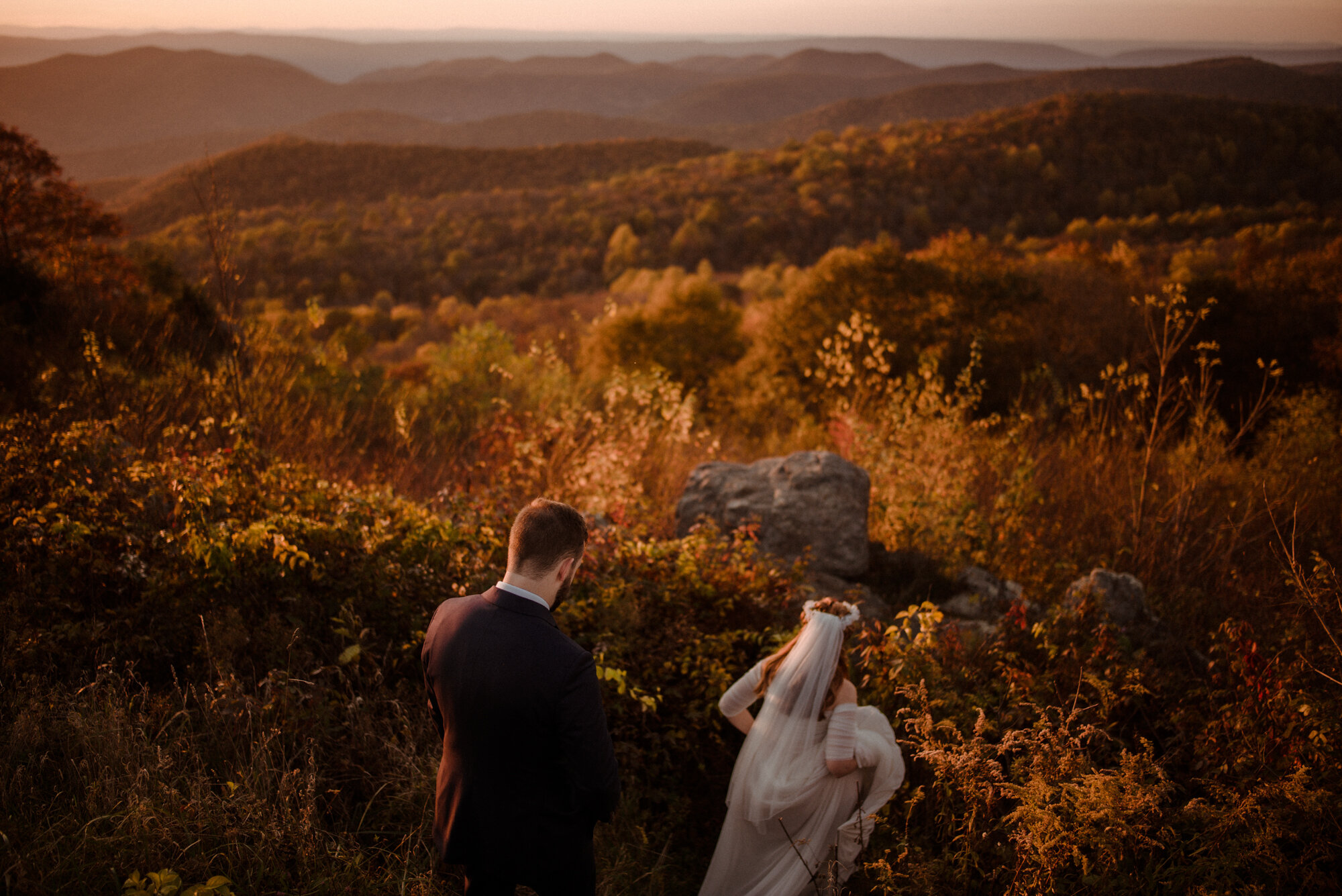 Emily and Ryan - Mountain Top Elopement - Shenandoah National Park - Blue Ridge Mountains Couple Photo Shoot in the Fall - White Sails Creative_61.jpg