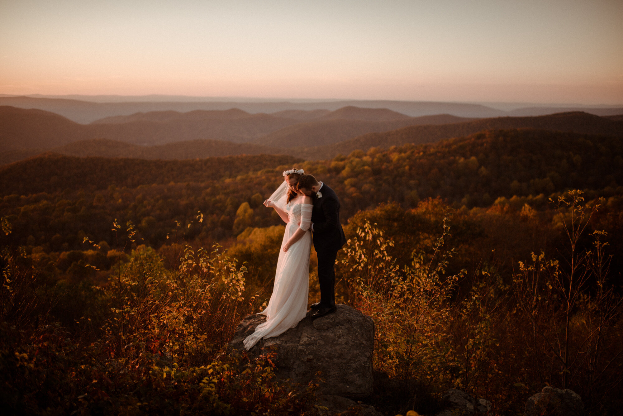 Emily and Ryan - Mountain Top Elopement - Shenandoah National Park - Blue Ridge Mountains Couple Photo Shoot in the Fall - White Sails Creative_68.jpg