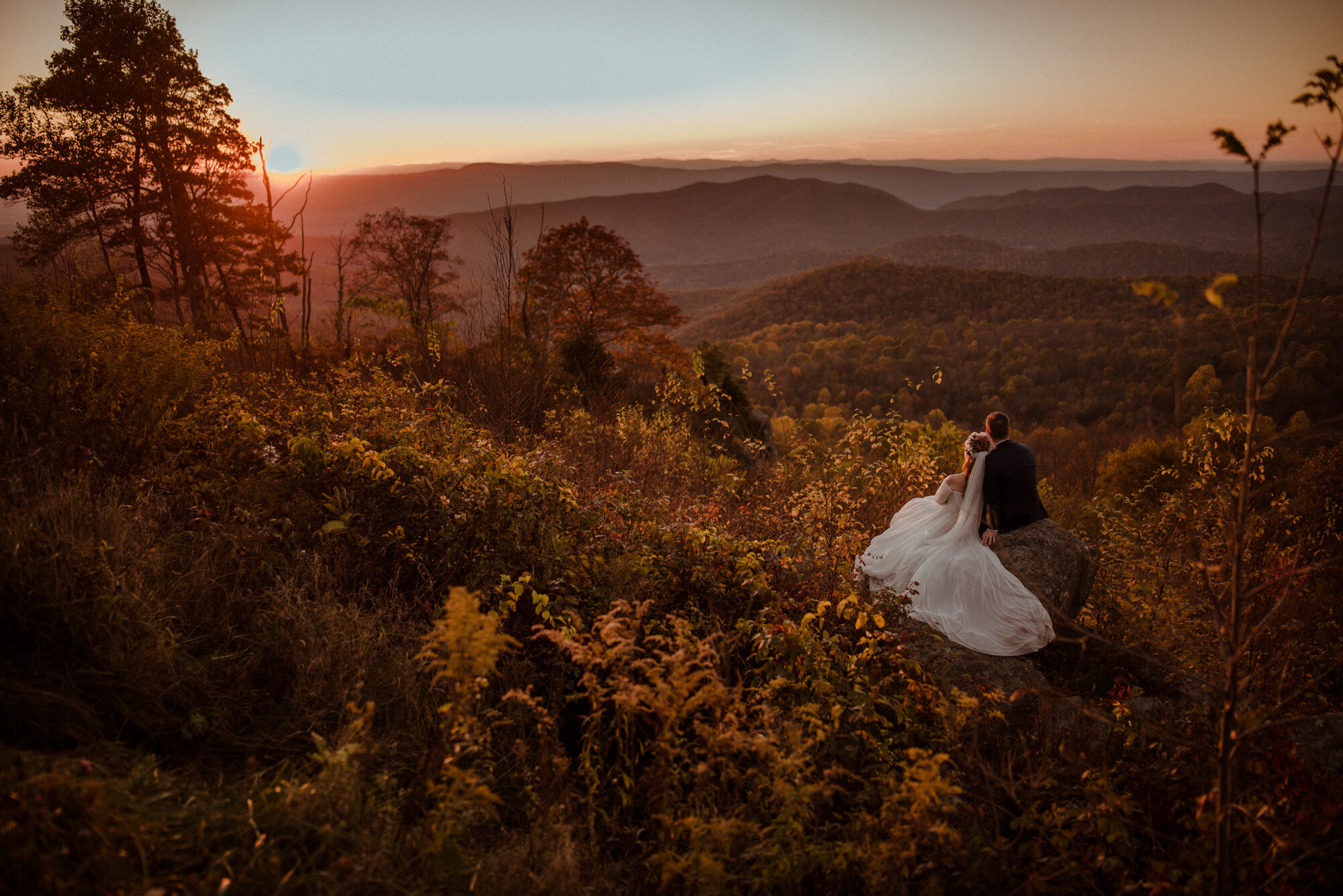 Emily and Ryan - Mountain Top Elopement - Shenandoah National Park - Blue Ridge Mountains Couple Photo Shoot in the Fall - White Sails Creative_70.jpg