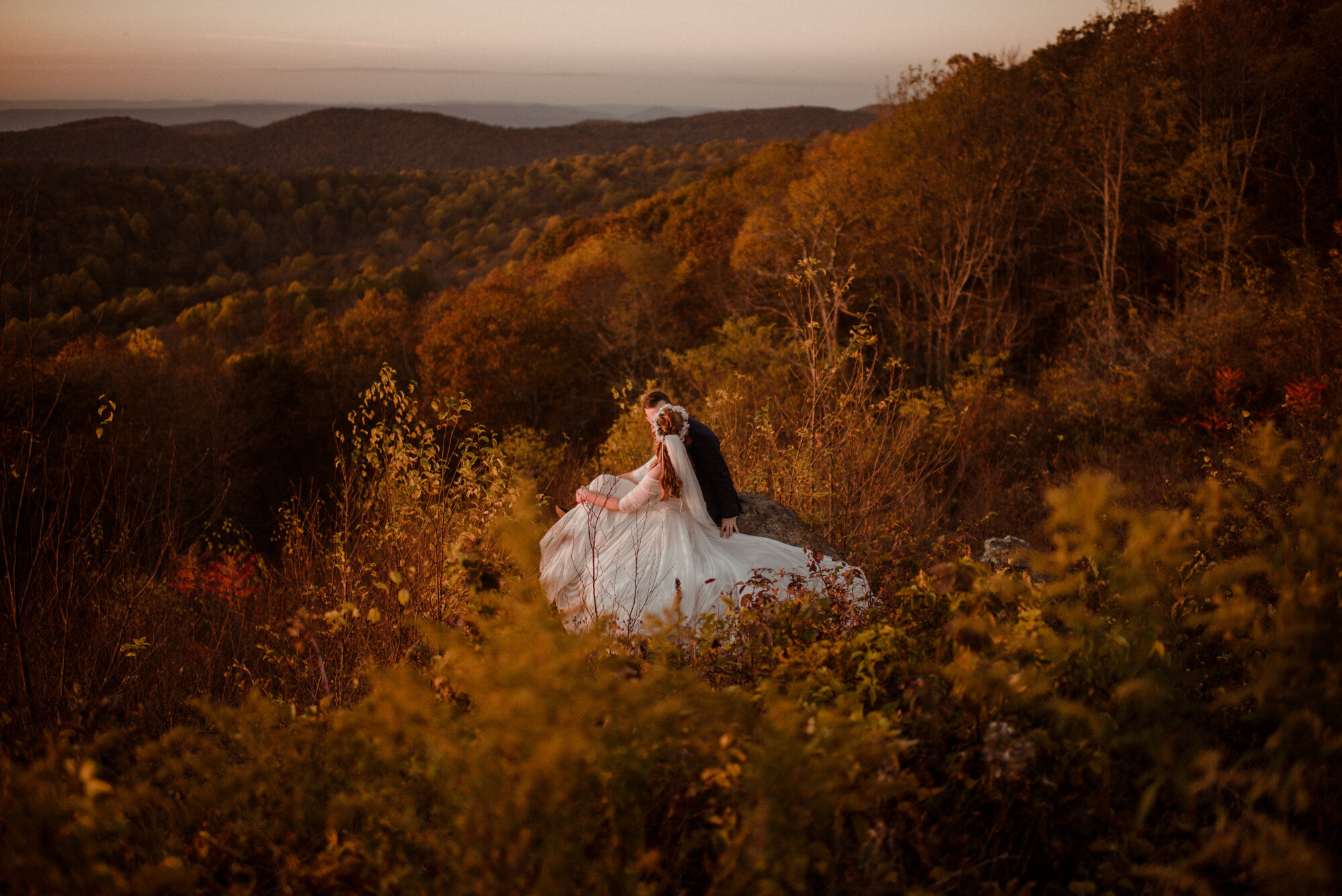 Emily and Ryan - Mountain Top Elopement - Shenandoah National Park - Blue Ridge Mountains Couple Photo Shoot in the Fall - White Sails Creative_72.jpg