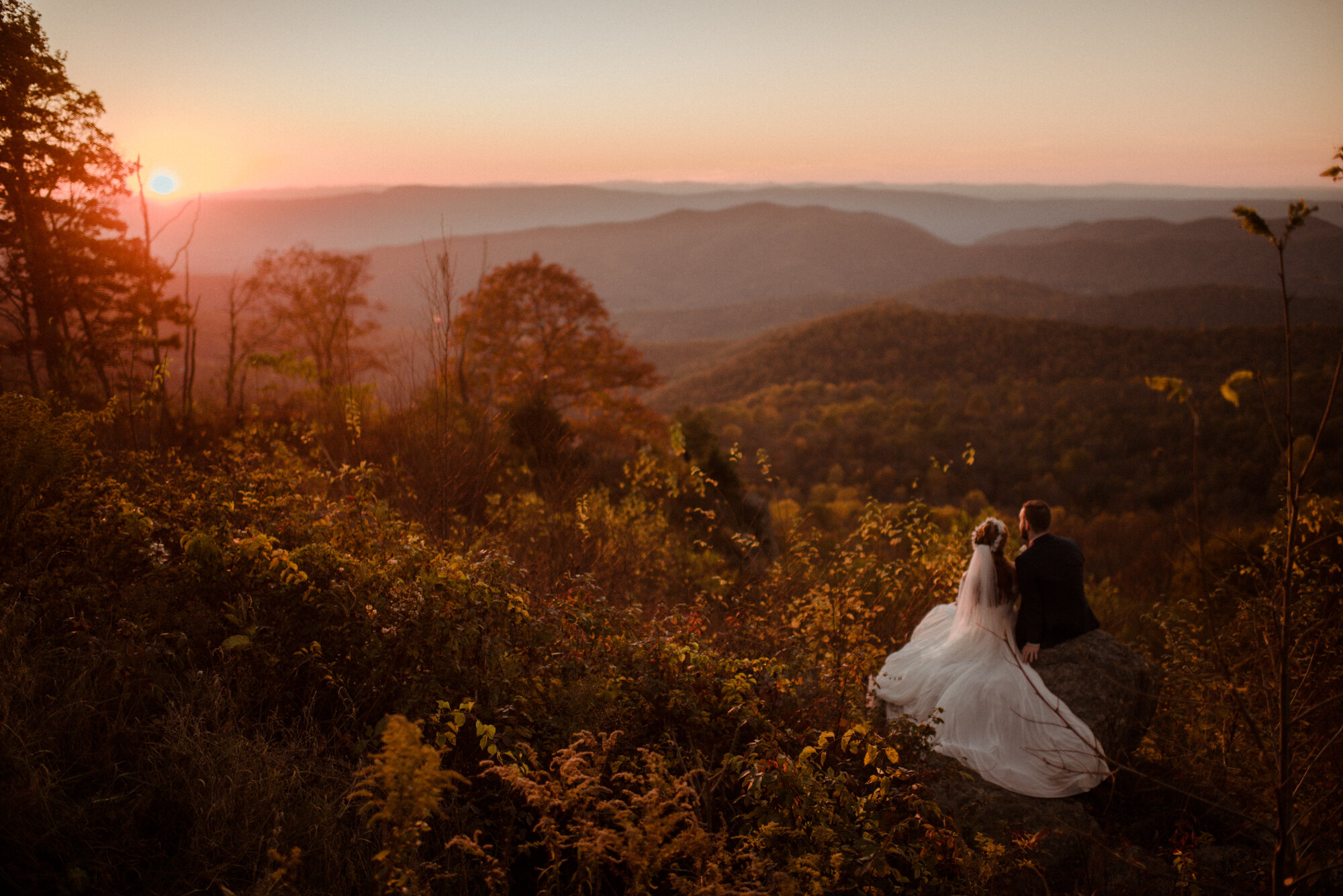 Emily and Ryan - Mountain Top Elopement - Shenandoah National Park - Blue Ridge Mountains Couple Photo Shoot in the Fall - White Sails Creative_73.jpg