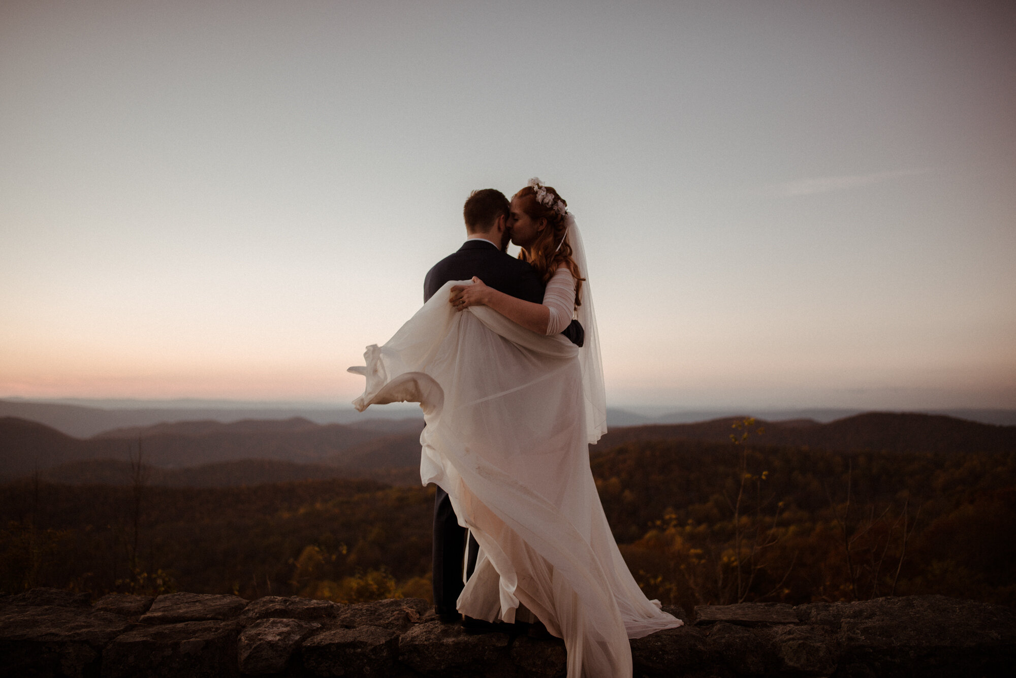 Emily and Ryan - Mountain Top Elopement - Shenandoah National Park - Blue Ridge Mountains Couple Photo Shoot in the Fall - White Sails Creative_81.jpg
