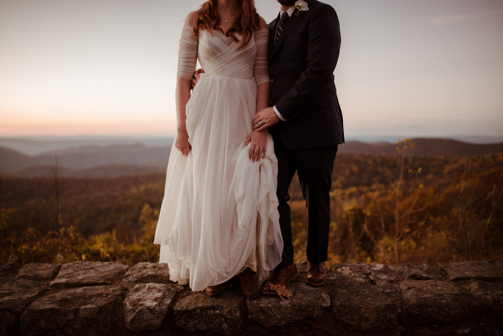 Emily and Ryan - Mountain Top Elopement - Shenandoah National Park - Blue Ridge Mountains Couple Photo Shoot in the Fall - White Sails Creative_87.jpg