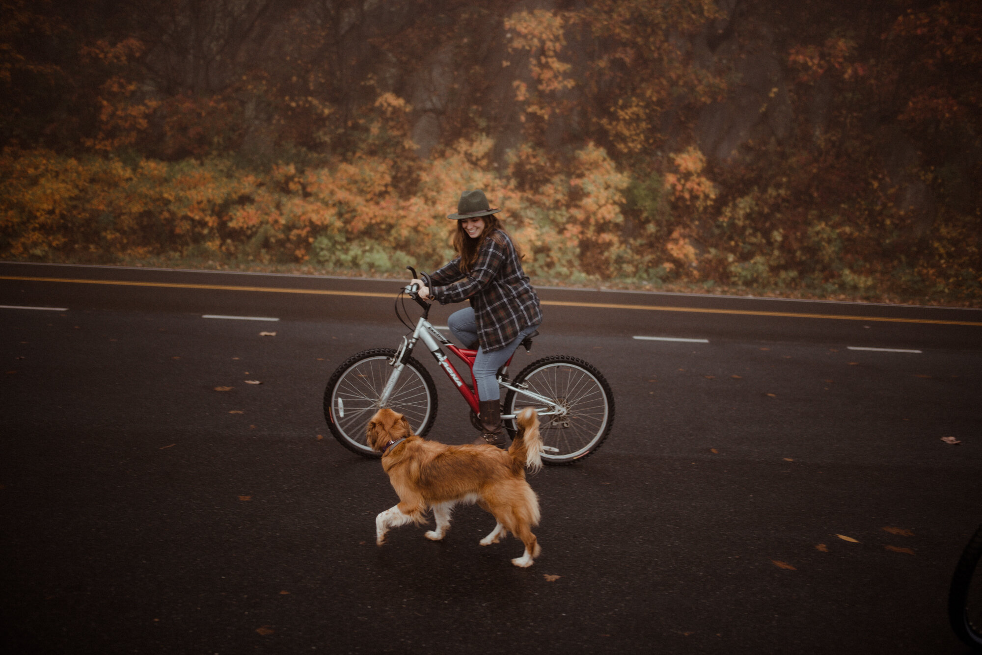 Shenandoah National Park Couple Photo Shoot - Autumn Photo Shoot on the Blue Ridge Parkway - Couple Bicycle Photo Shoot - Foggy Couple Photo Shoot - White Sails Creative_14.jpg