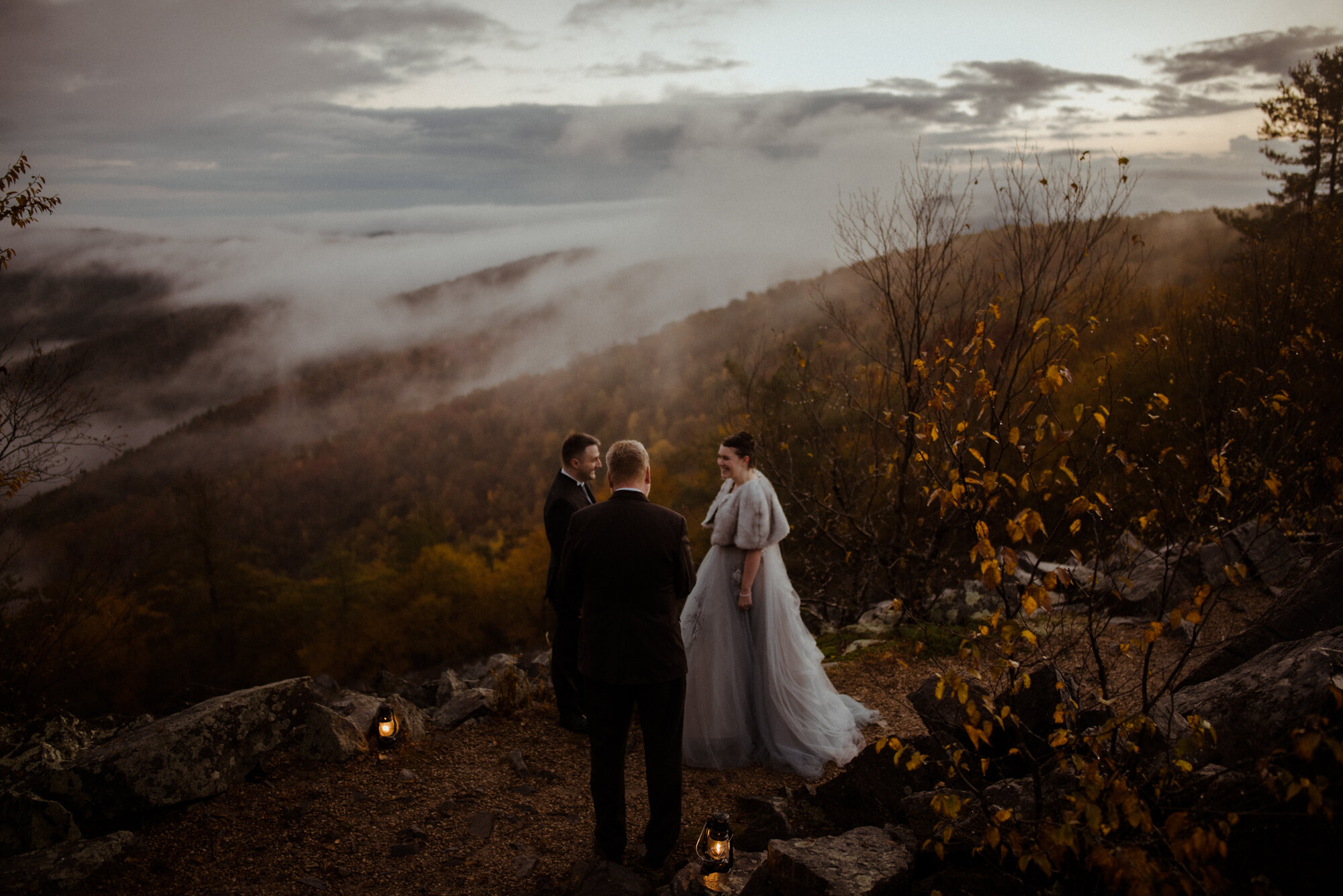 Wedding Ceremony in Shenandoah National Park - Black Rock Hike Elopement - Blue Ridge Parkway Wedding in the Fall - White Sails Creative_2.jpg