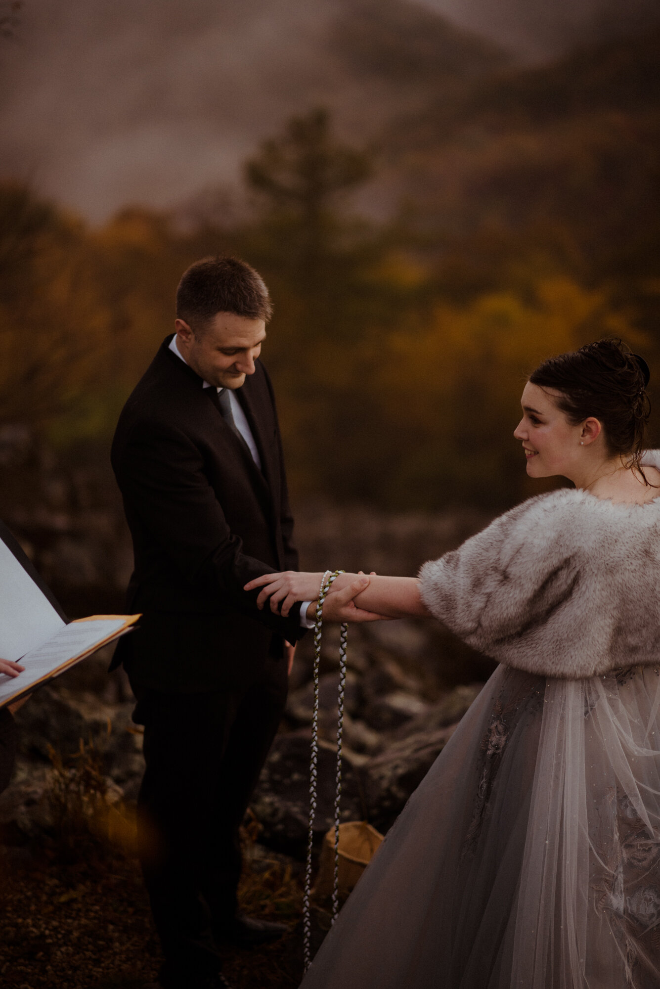 Wedding Ceremony in Shenandoah National Park - Black Rock Hike Elopement - Blue Ridge Parkway Wedding in the Fall - White Sails Creative_3.jpg