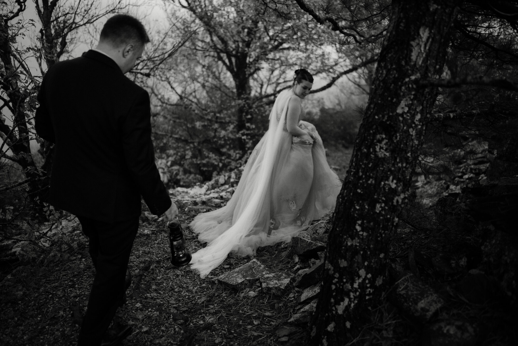 Wedding Ceremony in Shenandoah National Park - Black Rock Hike Elopement - Blue Ridge Parkway Wedding in the Fall - White Sails Creative_40.jpg