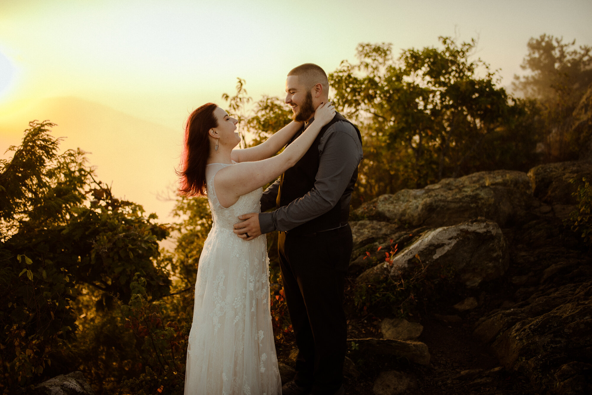 Sunrise hiking elopement - Foggy hiking elopement - virginia waterfall elopement - shenandoah national park elopement - white sails creative_45.jpg