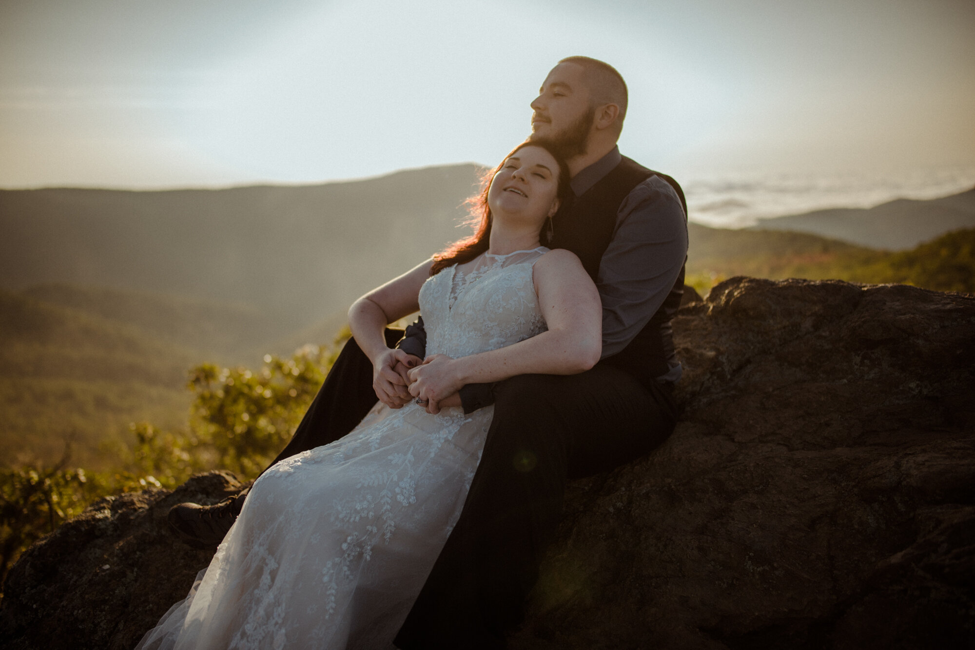 Sunrise hiking elopement - Foggy hiking elopement - virginia waterfall elopement - shenandoah national park elopement - white sails creative_68.jpg