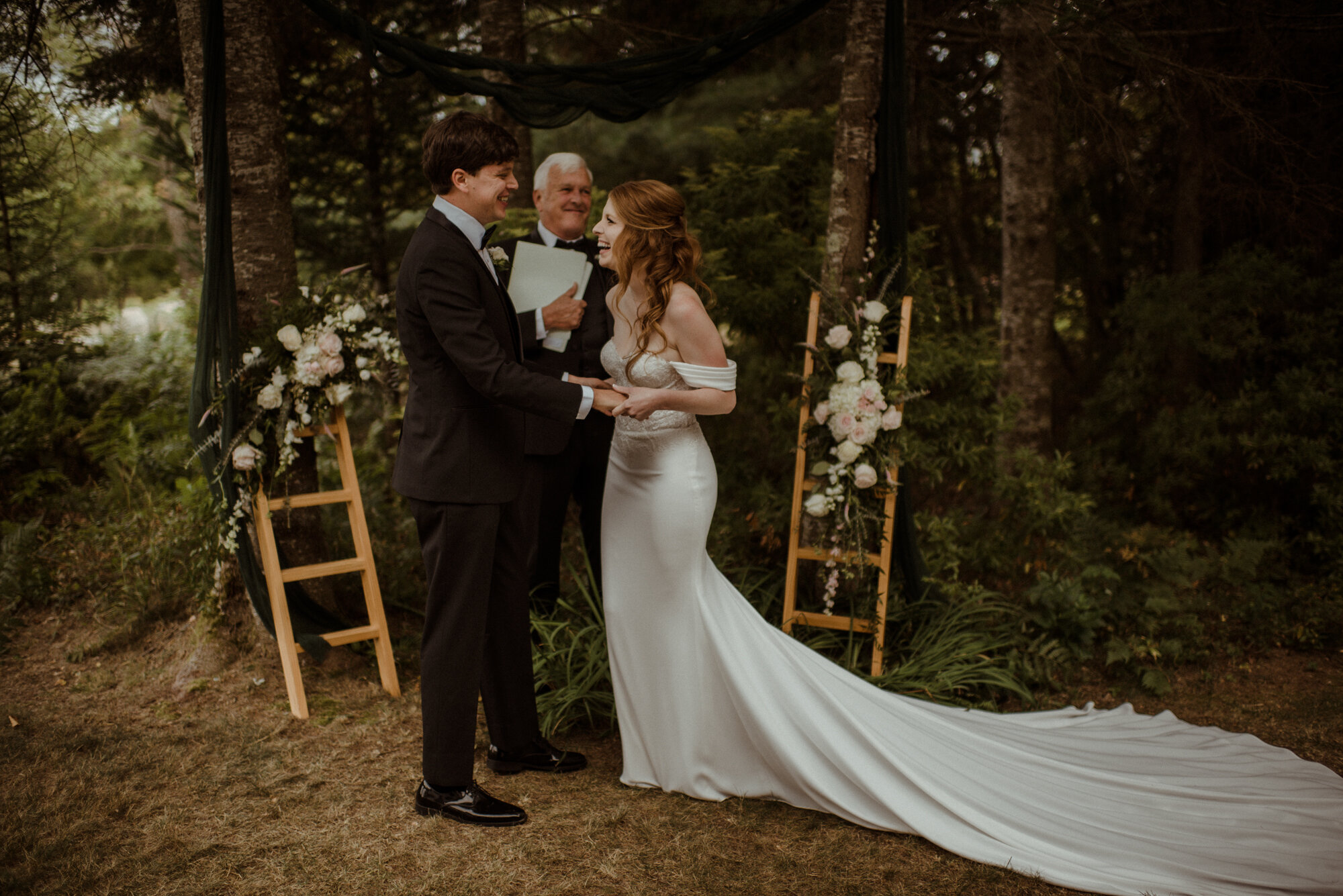 Autumn Elopement in New Hampshire - Backyard Wedding during COVID and Sunrise Hike in Wedding Dress - White Sails Creative_58.jpg