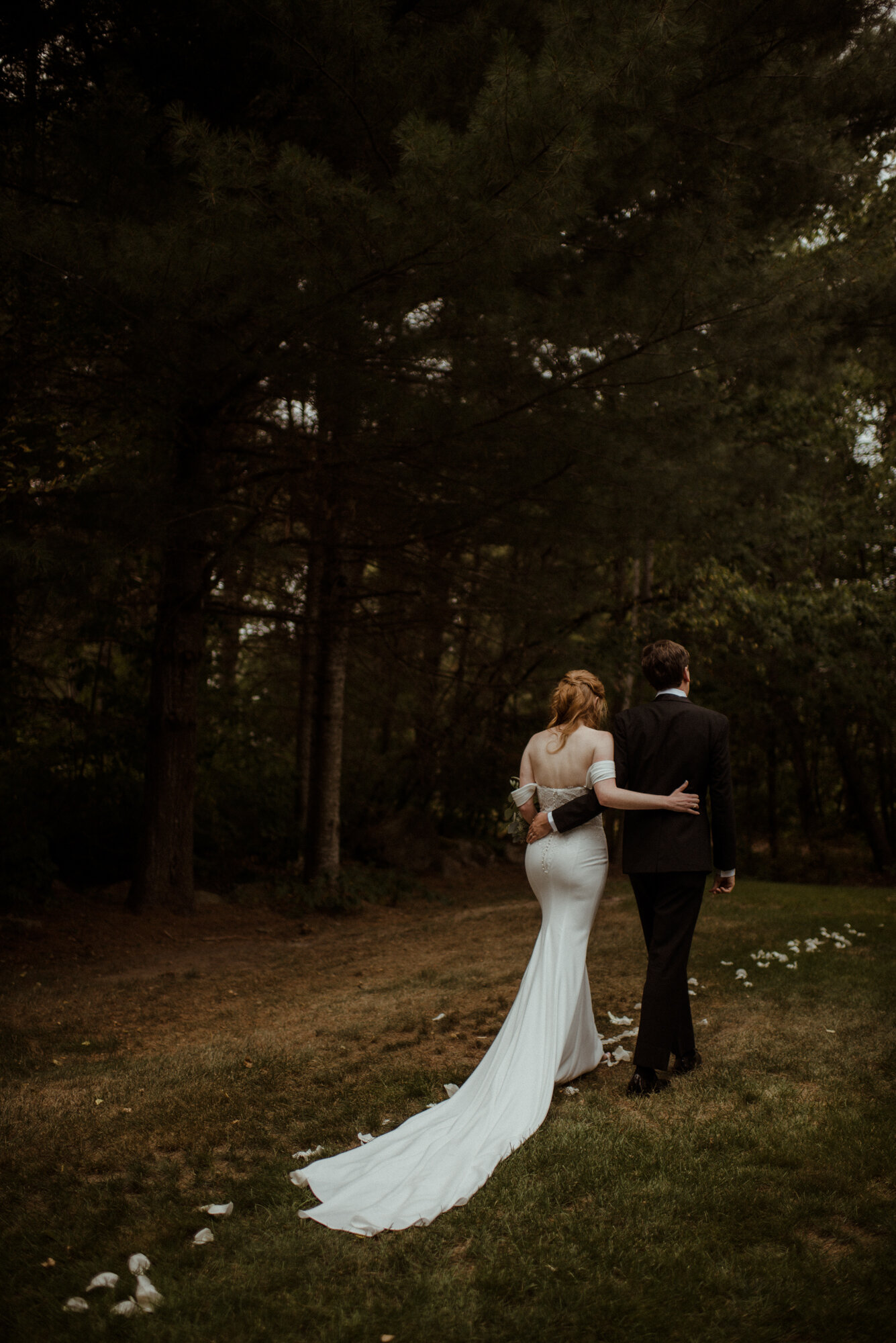 Autumn Elopement in New Hampshire - Backyard Wedding during COVID and Sunrise Hike in Wedding Dress - White Sails Creative_65.jpg