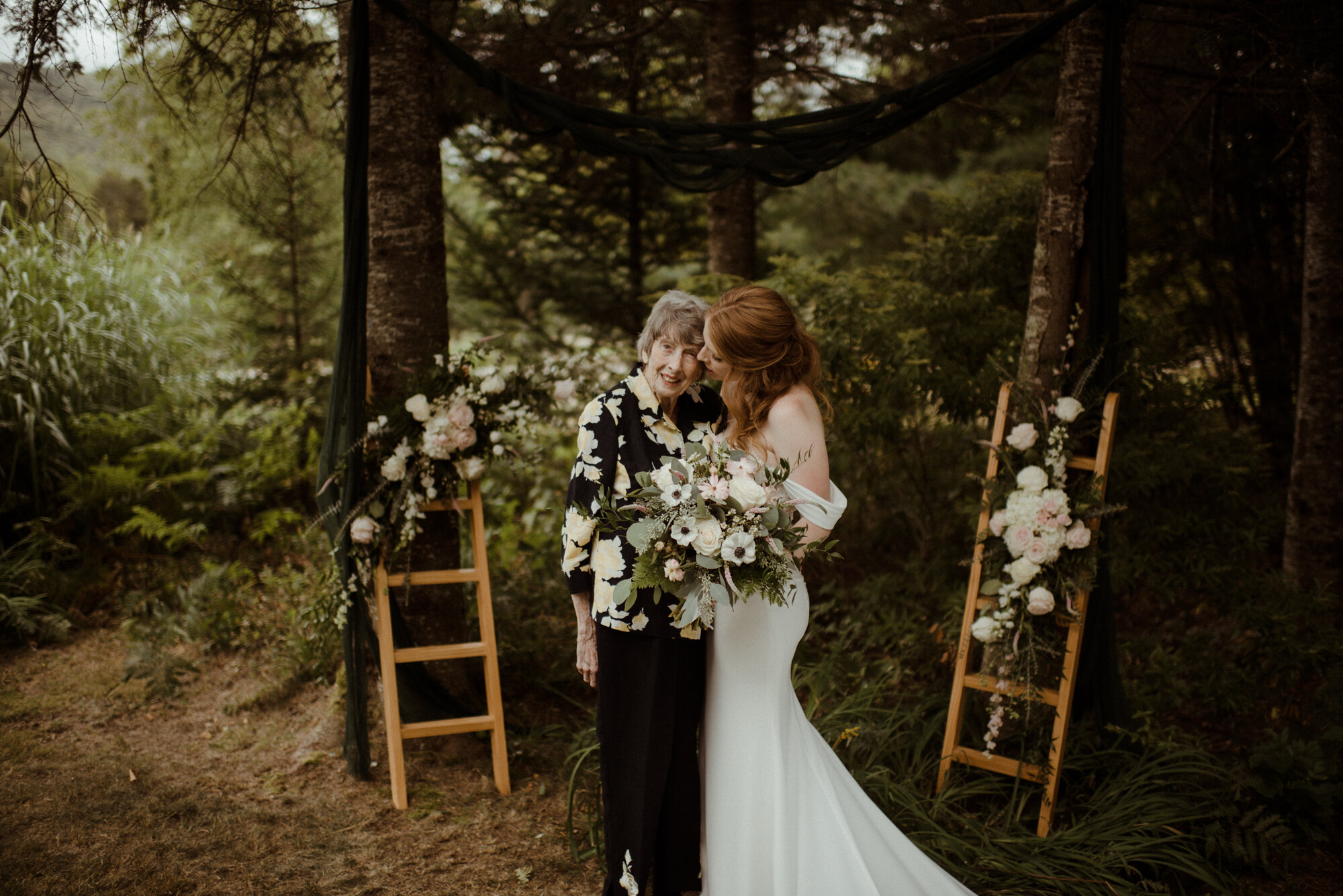 Autumn Elopement in New Hampshire - Backyard Wedding during COVID and Sunrise Hike in Wedding Dress - White Sails Creative_68.jpg