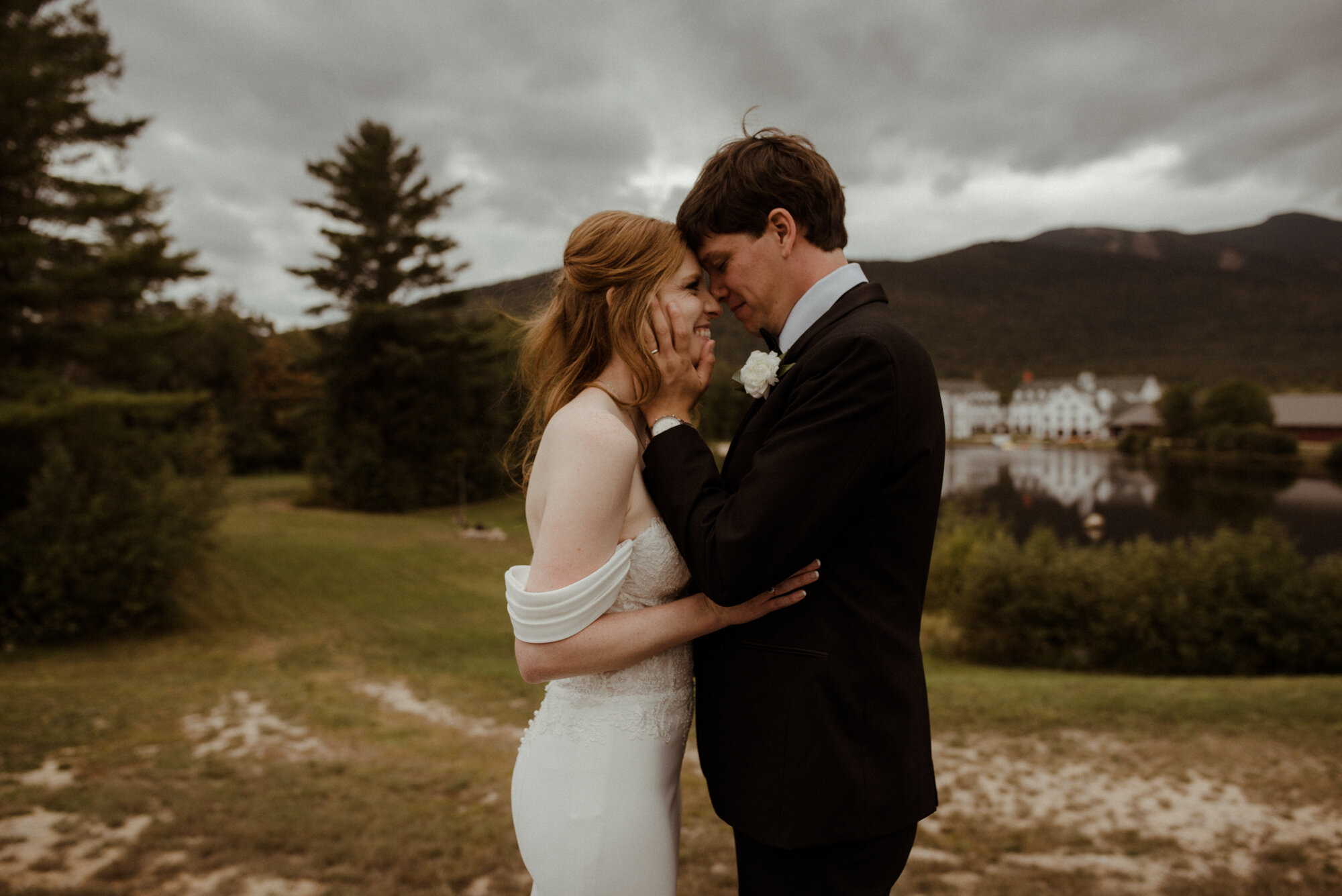 Autumn Elopement in New Hampshire - Backyard Wedding during COVID and Sunrise Hike in Wedding Dress - White Sails Creative_86.jpg
