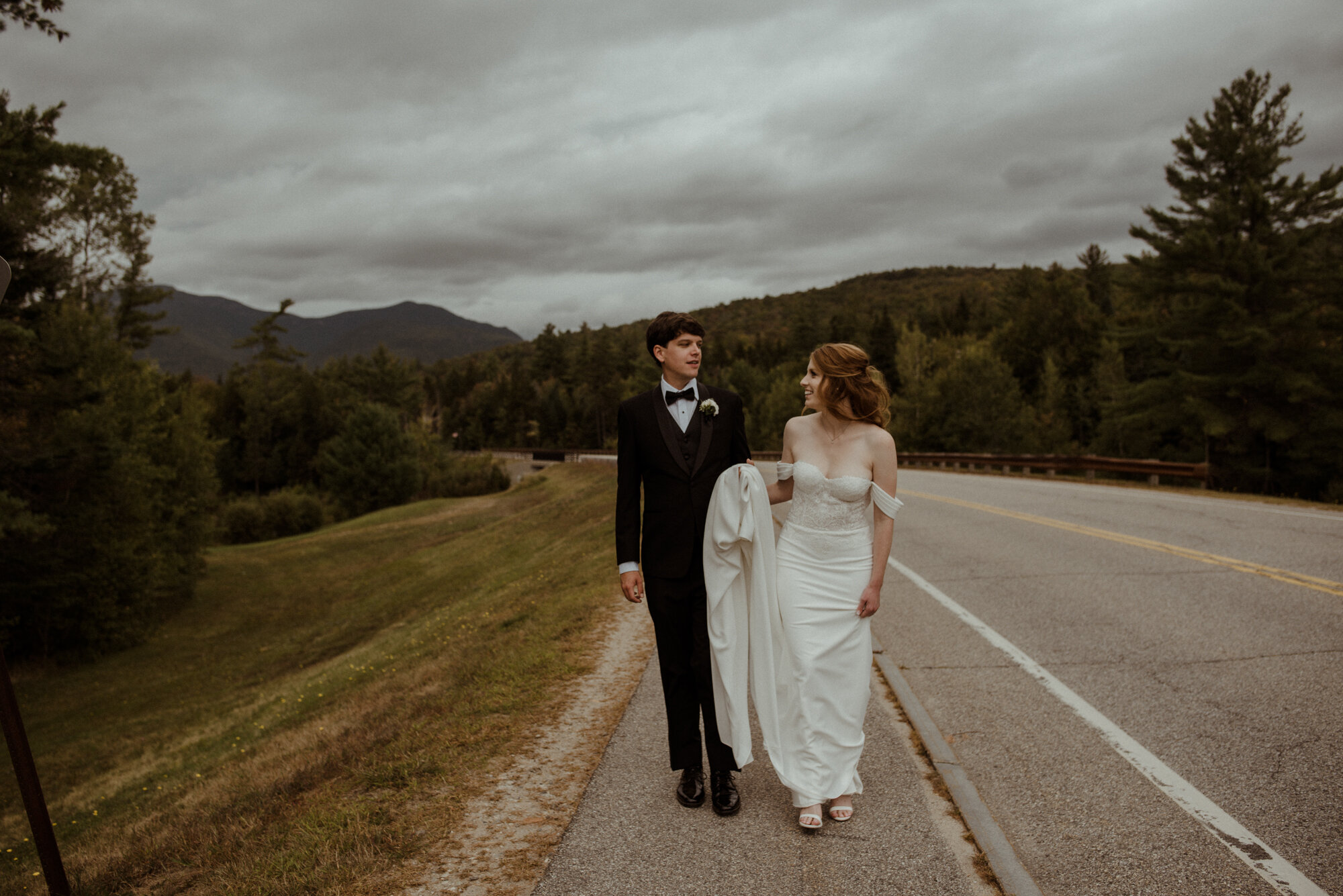 Autumn Elopement in New Hampshire - Backyard Wedding during COVID and Sunrise Hike in Wedding Dress - White Sails Creative_88.jpg